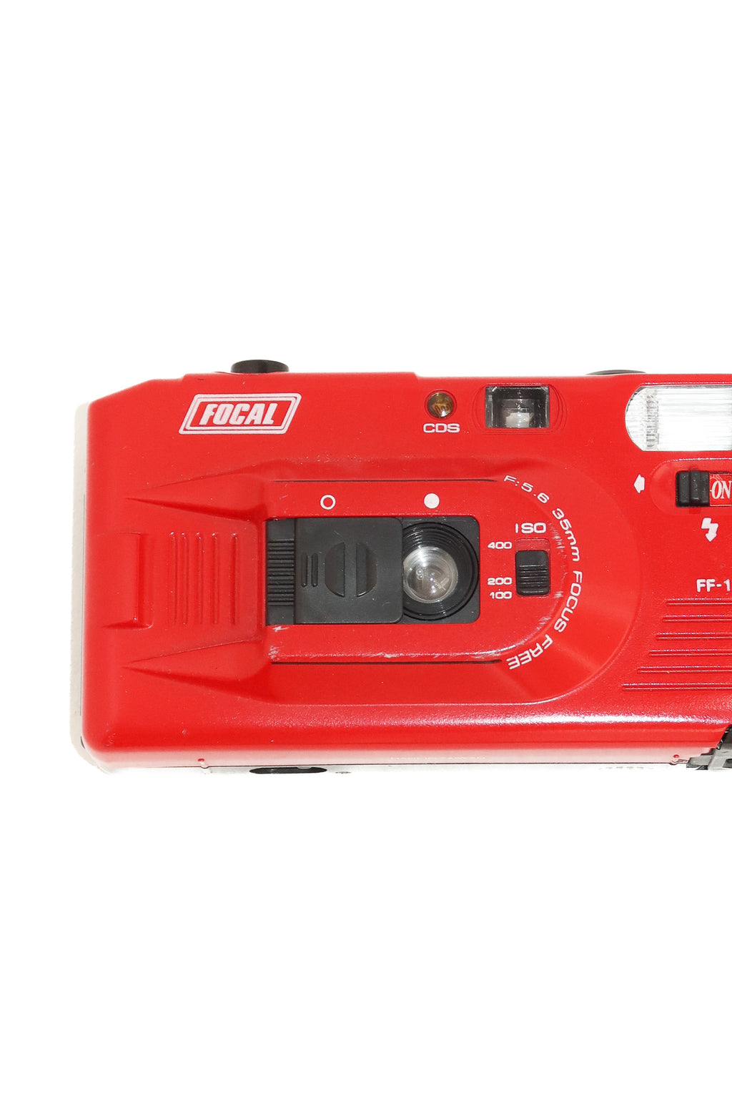 1990's focal ff-1 35mm film camera red.