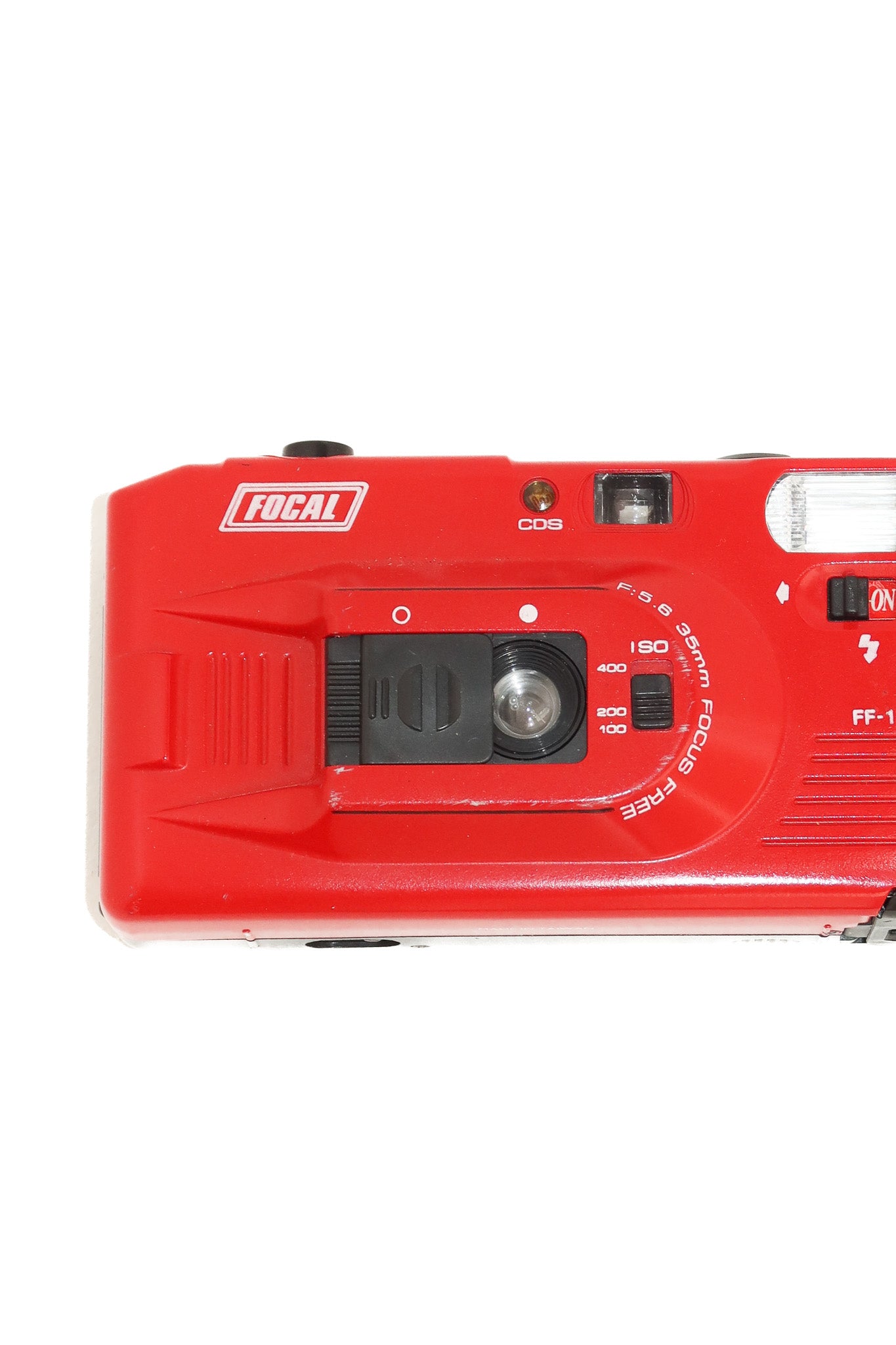 1990's focal ff-1 35mm film camera red.