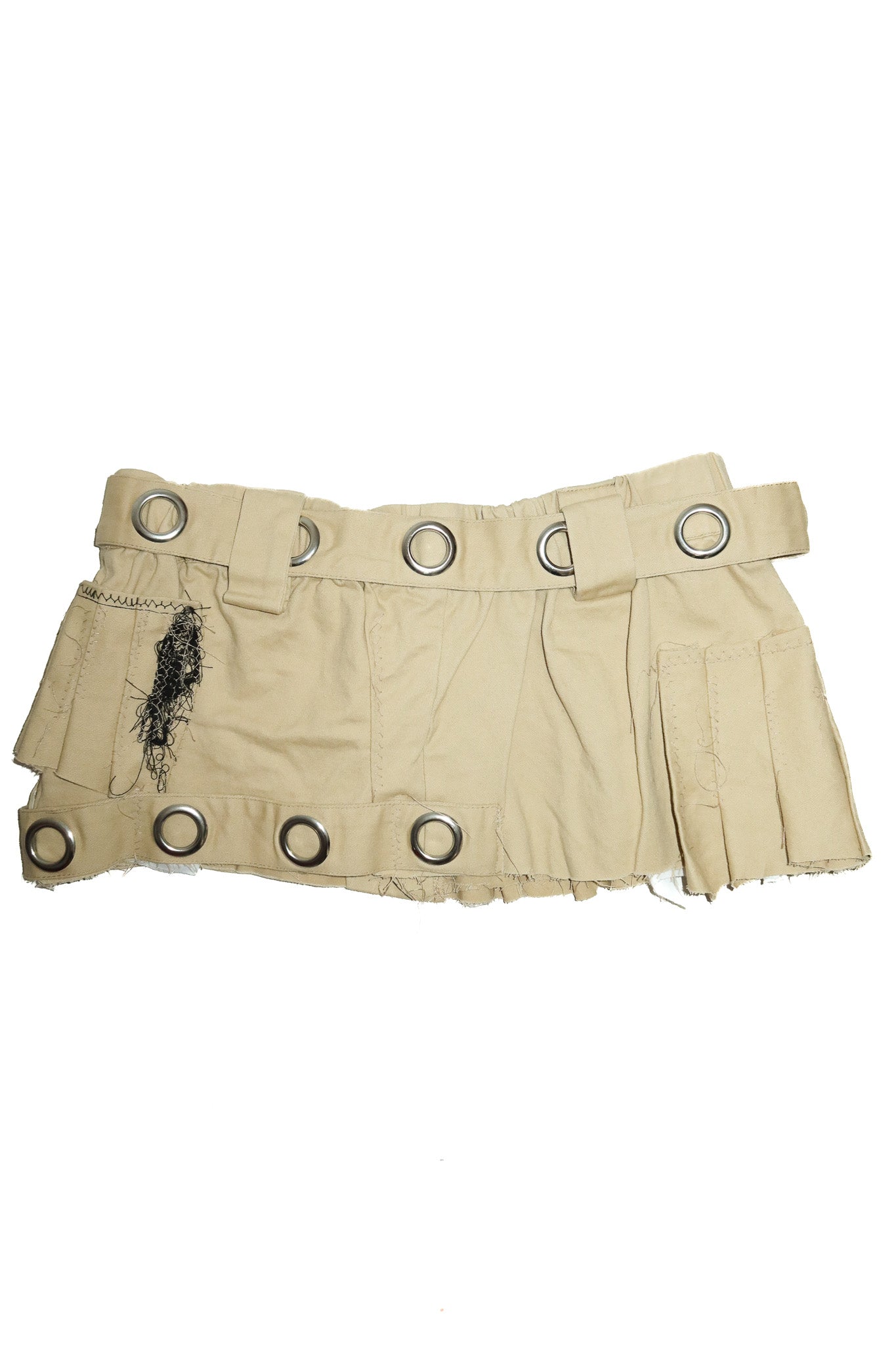 no consensus eyelet skirt tan.