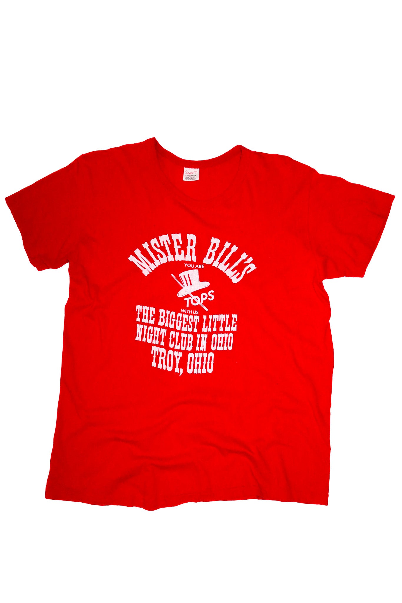 1980’s mister bill’s nightclub t-shirt red.