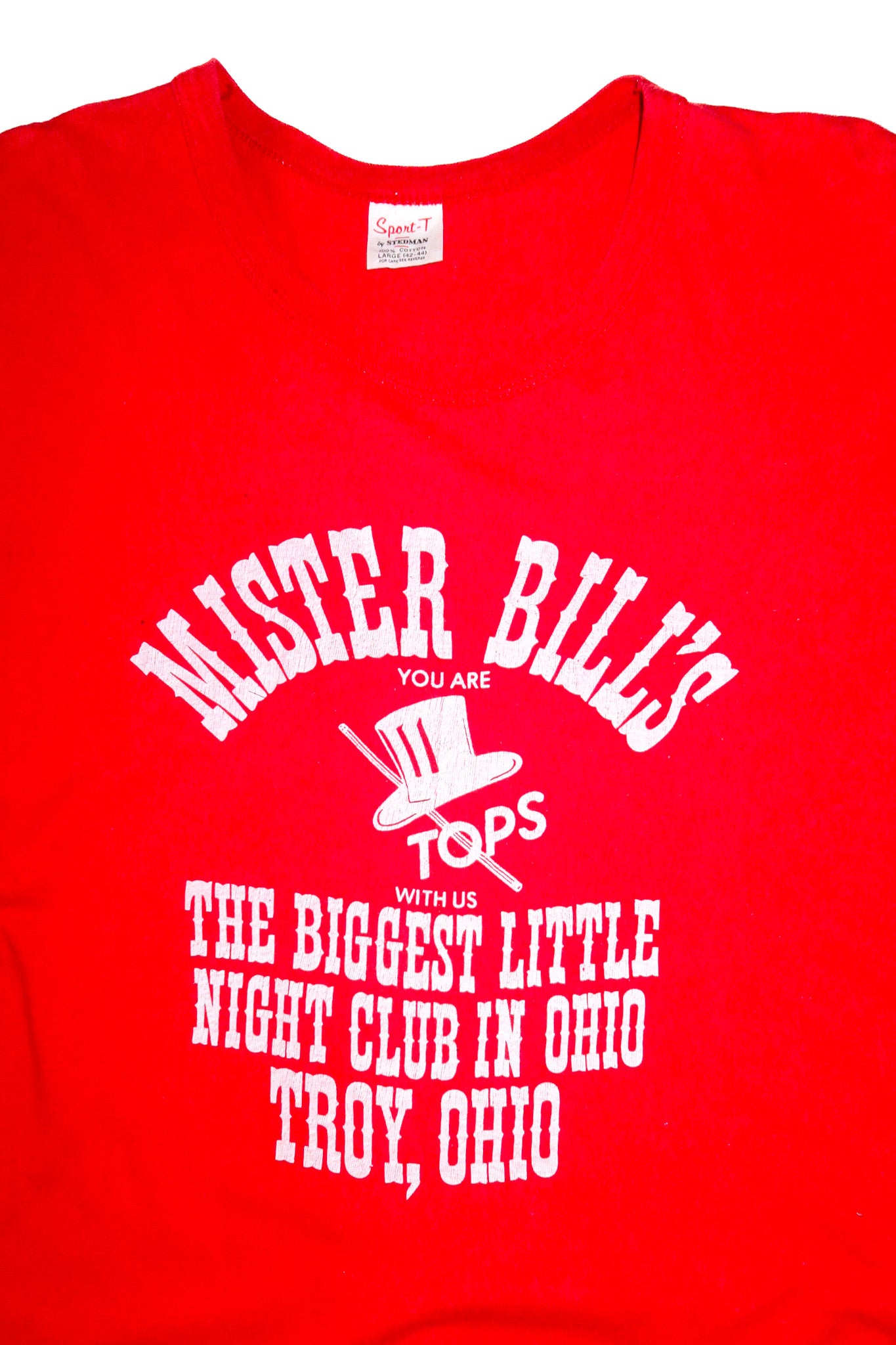 1980’s mister bill’s nightclub t-shirt red.