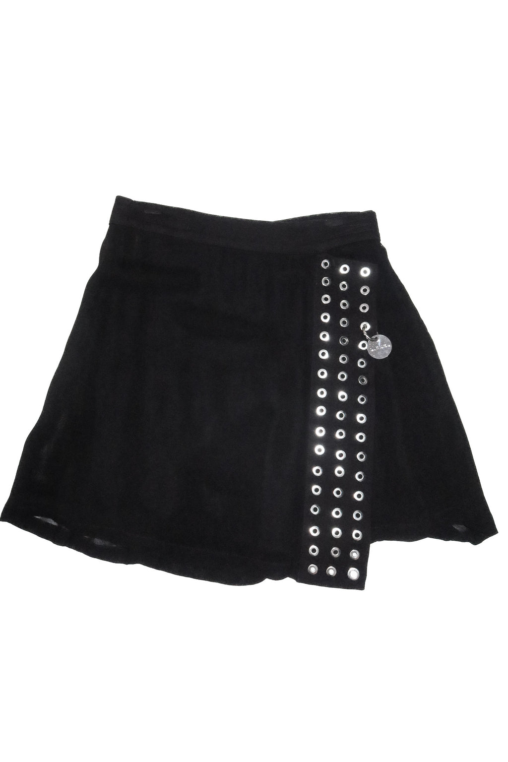 2000’s diesel eyelet mini skirt black.