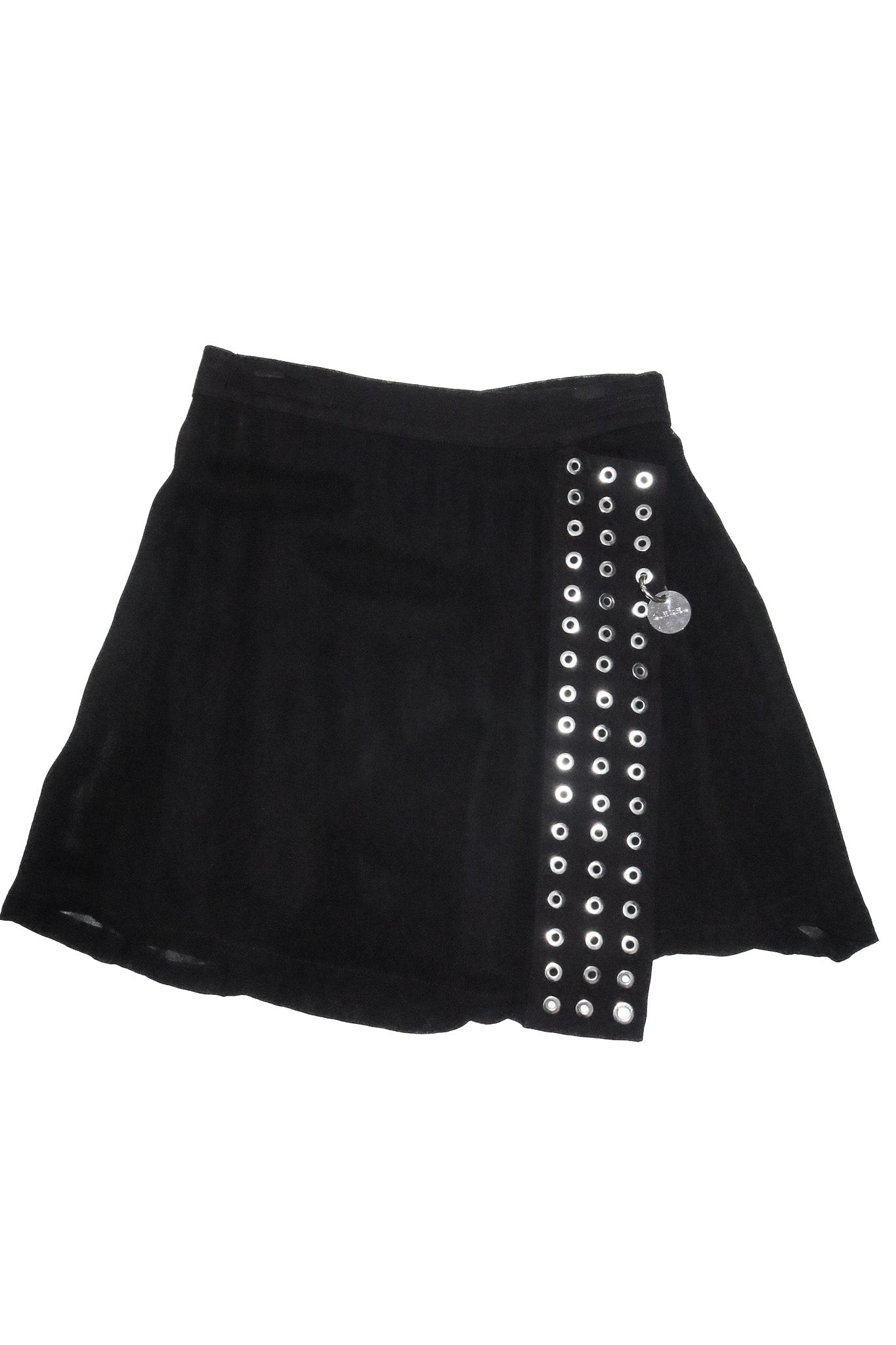 2000’s diesel eyelet mini skirt black.