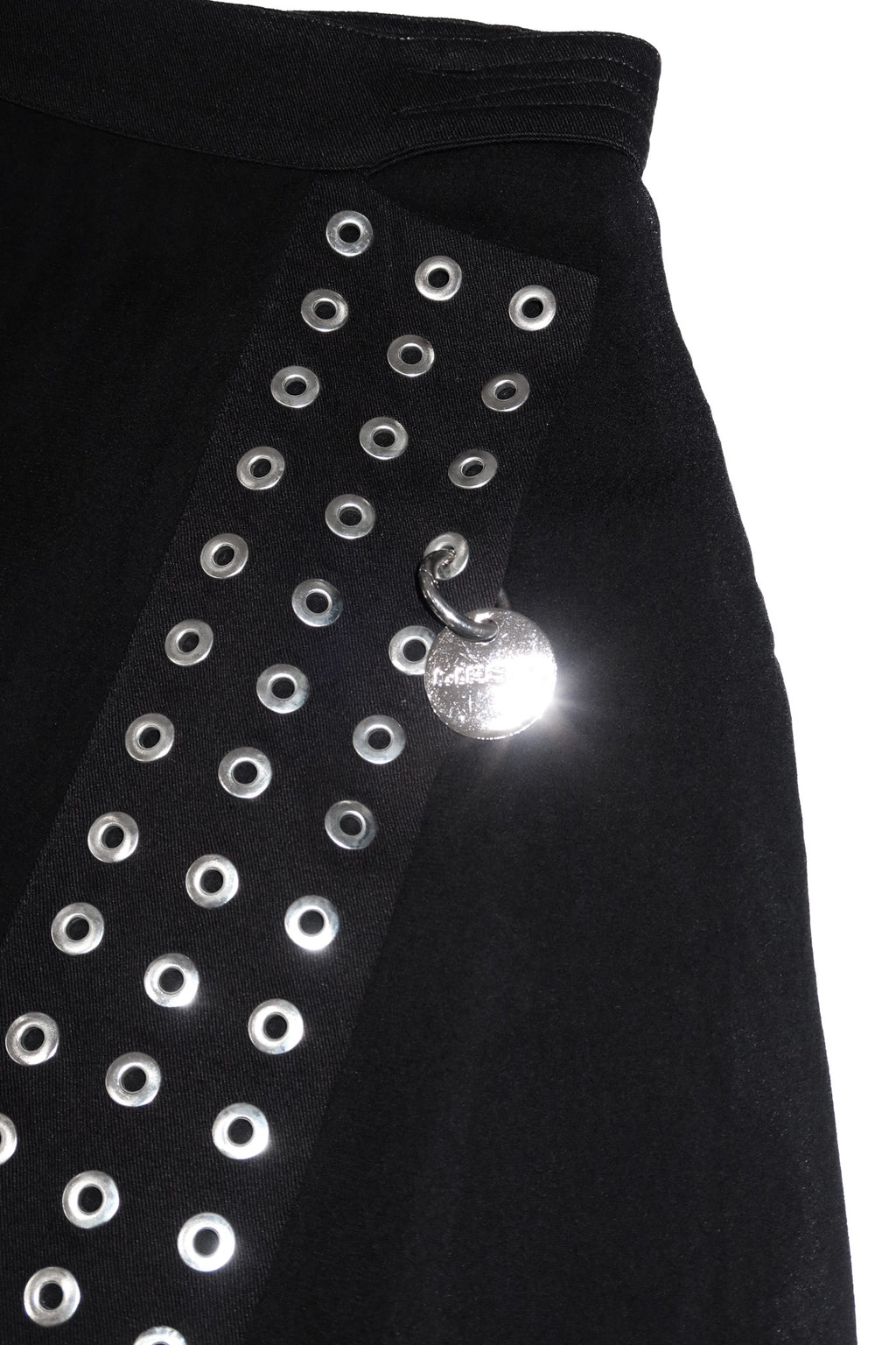 2000’s diesel eyelet mini skirt black.