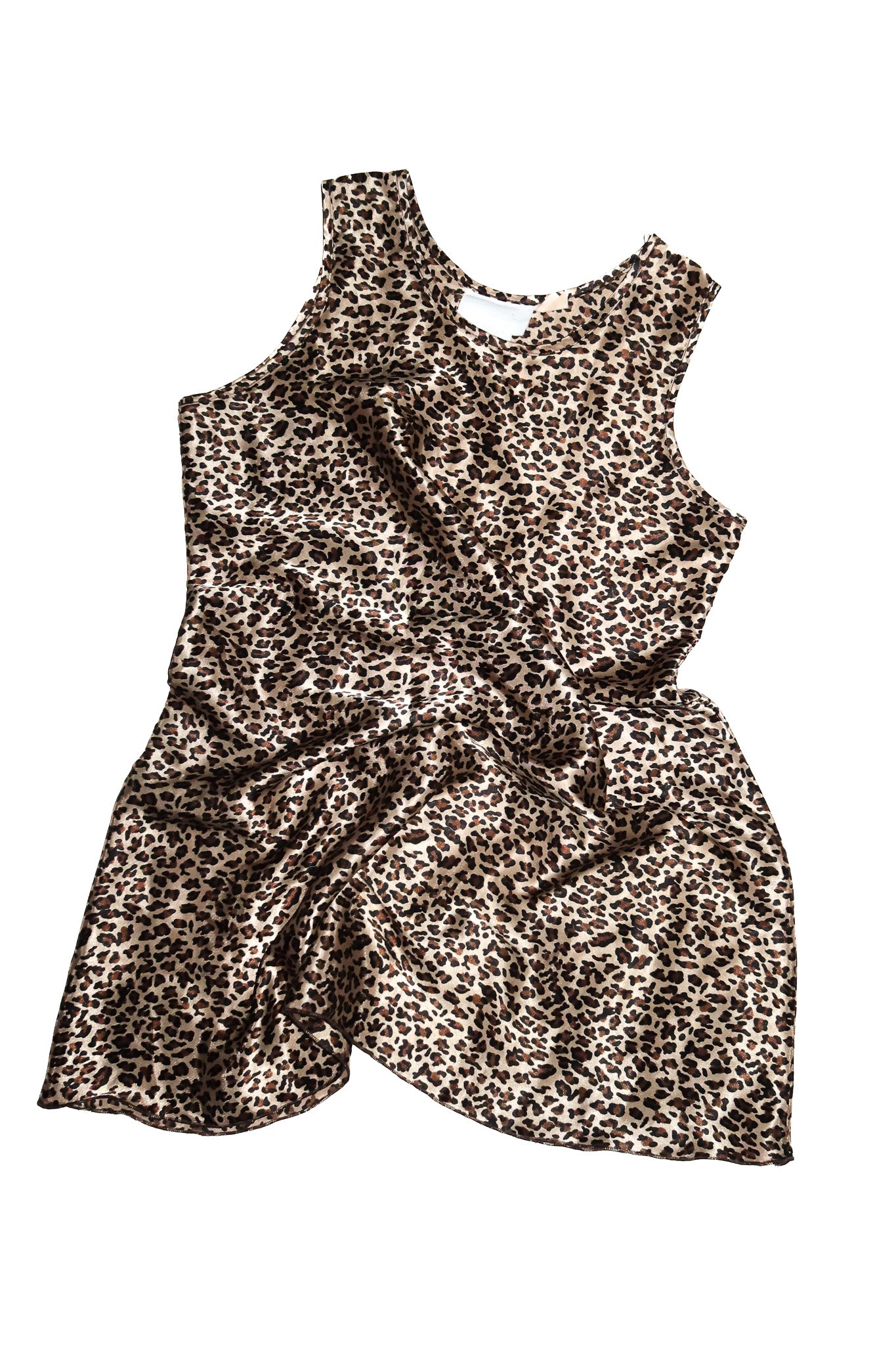 2000’s undercover wear leopard print mini dress brown.