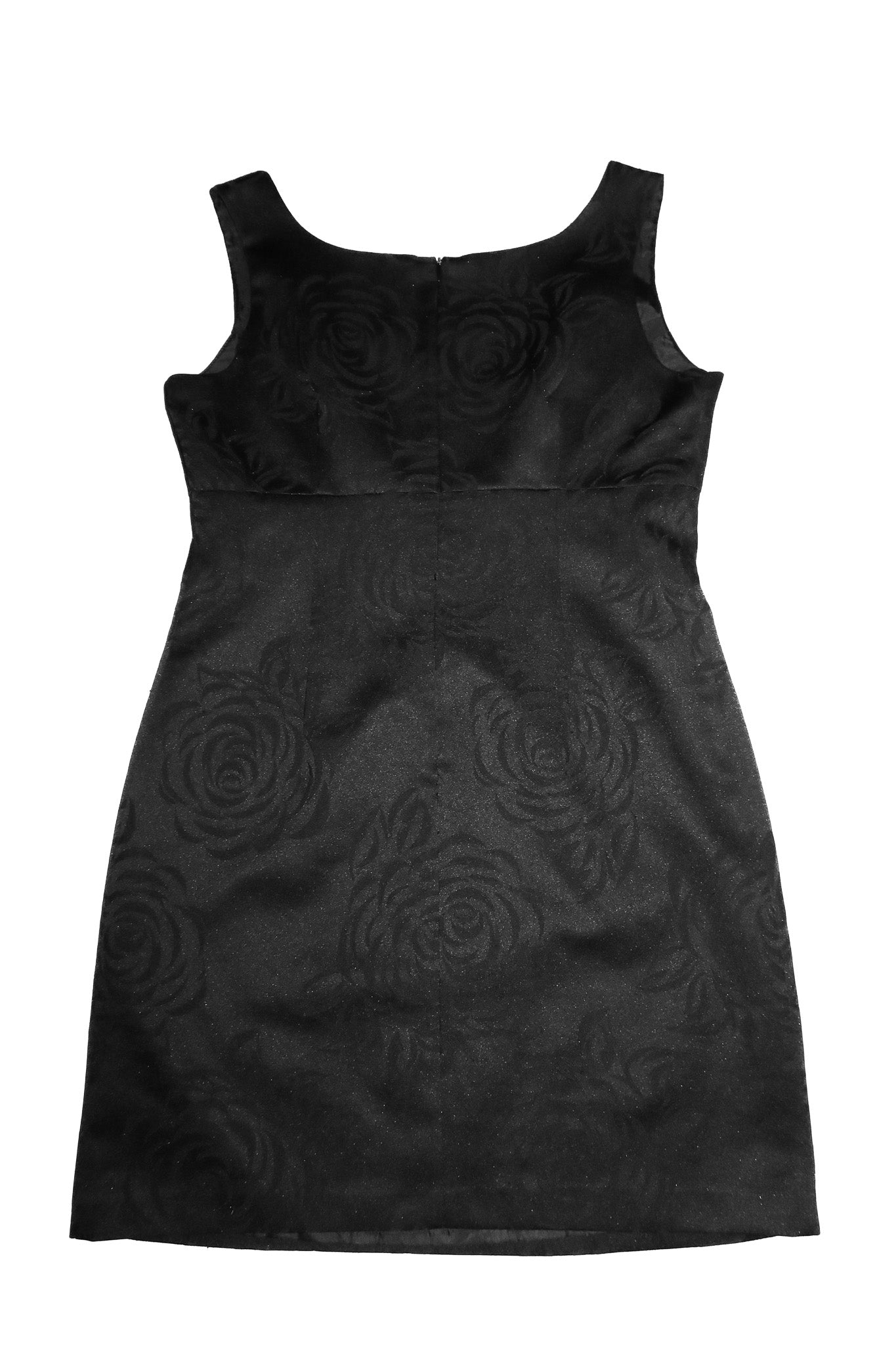 1990’s miss shop floral jacquard mini dress black.