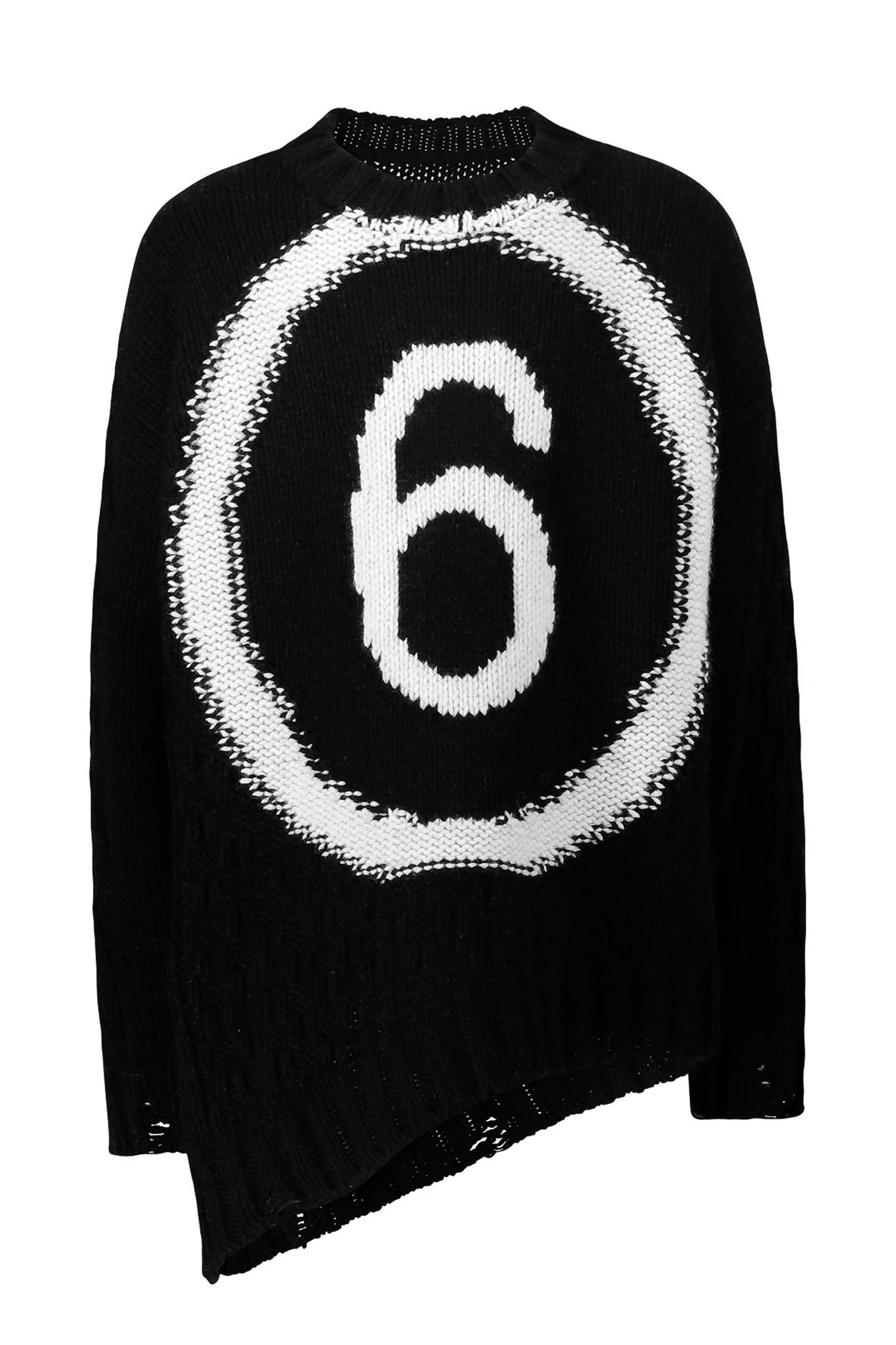 MM6 maison margiela wool blend jumper black.