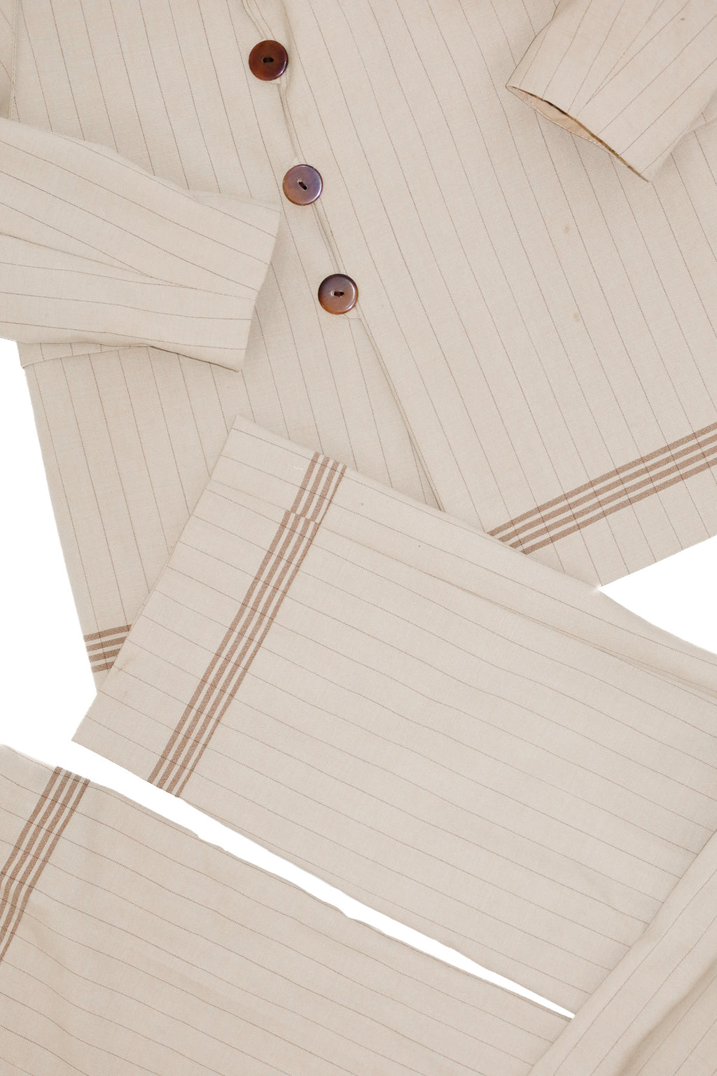 jean paul gaultier classique two-piece wool suit beige.