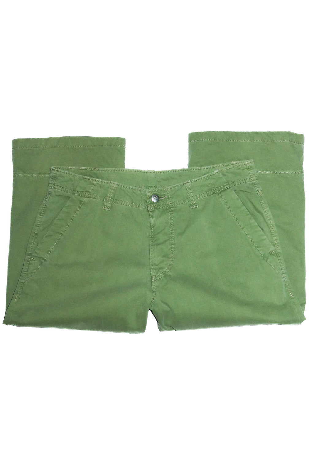 2000’s rembrandt cropped cotton pants green.