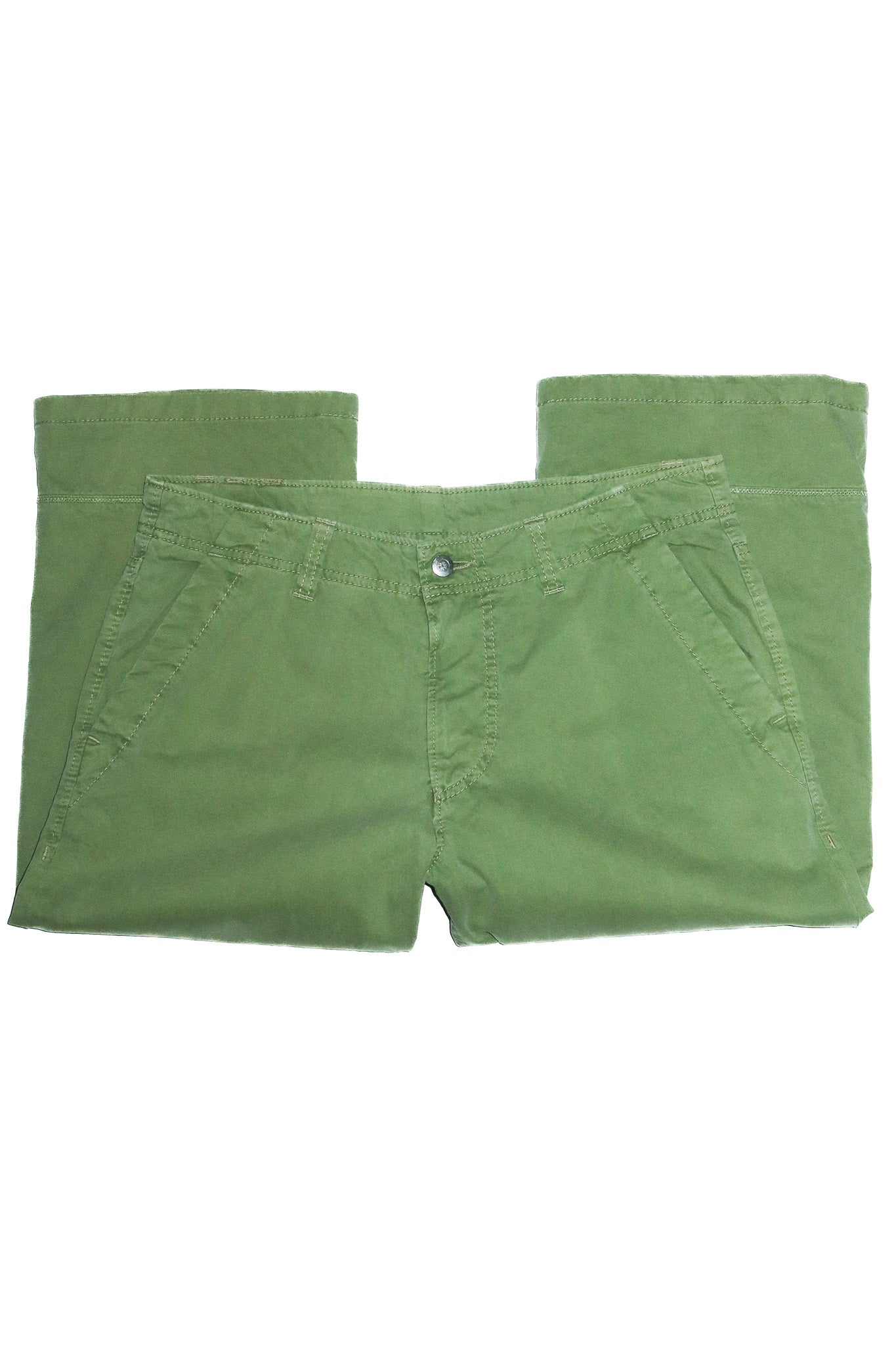 2000’s rembrandt cropped cotton pants green.