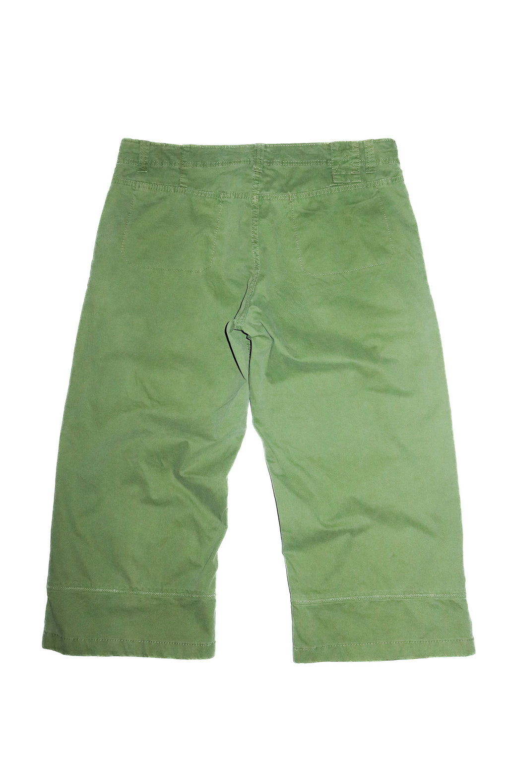 2000’s rembrandt cropped cotton pants green.