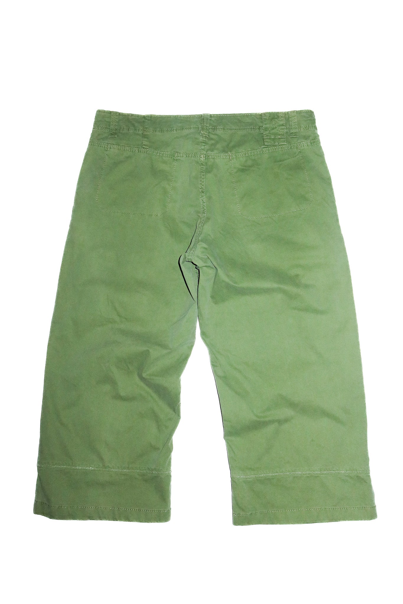 2000’s rembrandt cropped cotton pants green.
