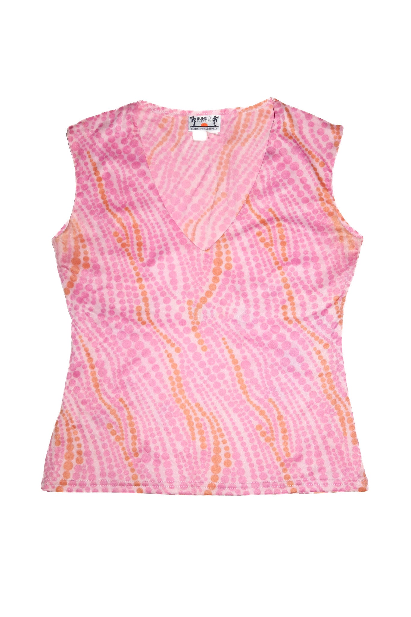 2000’s sunset clothing tank top pink.