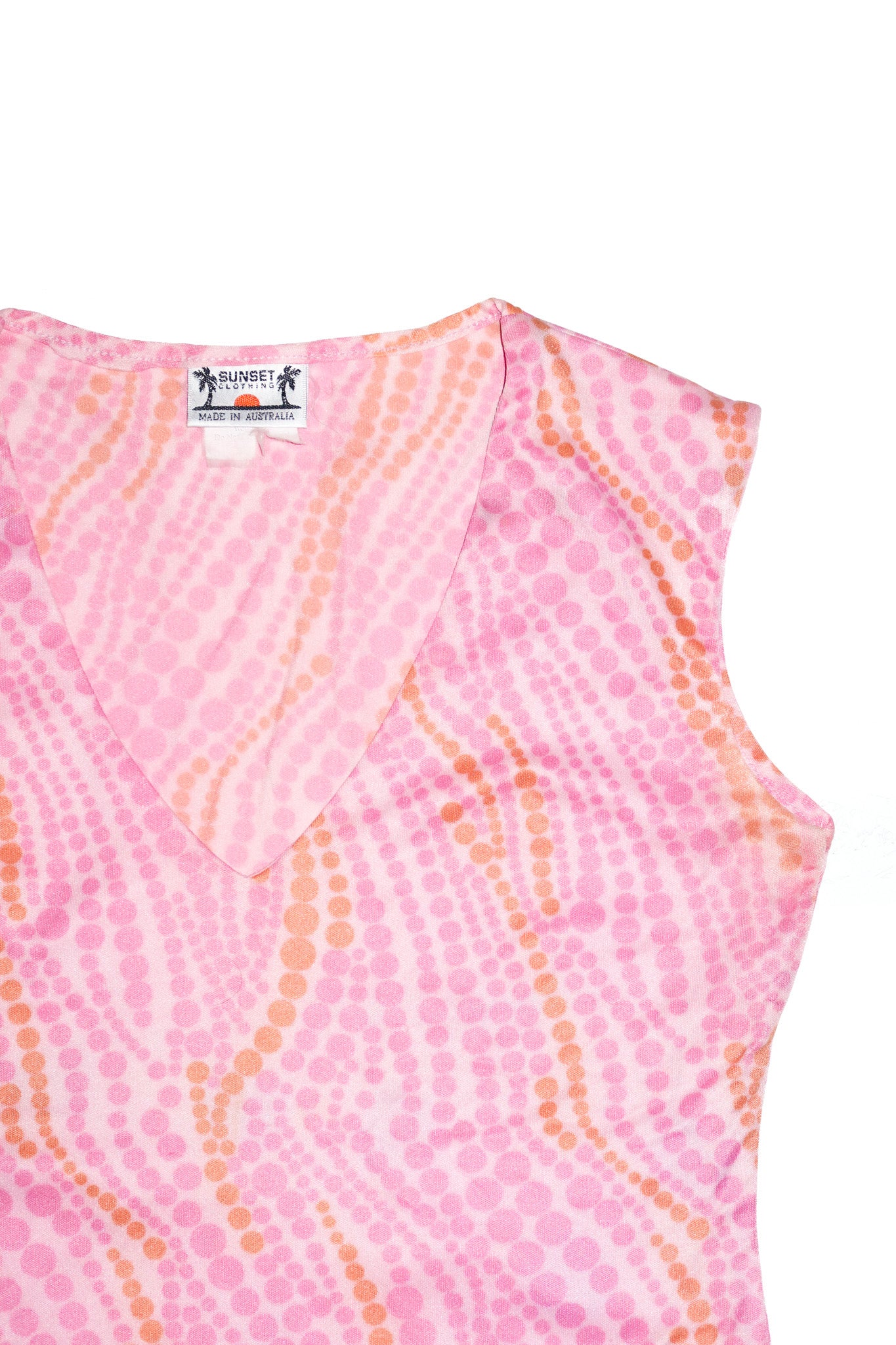 2000’s sunset clothing tank top pink.