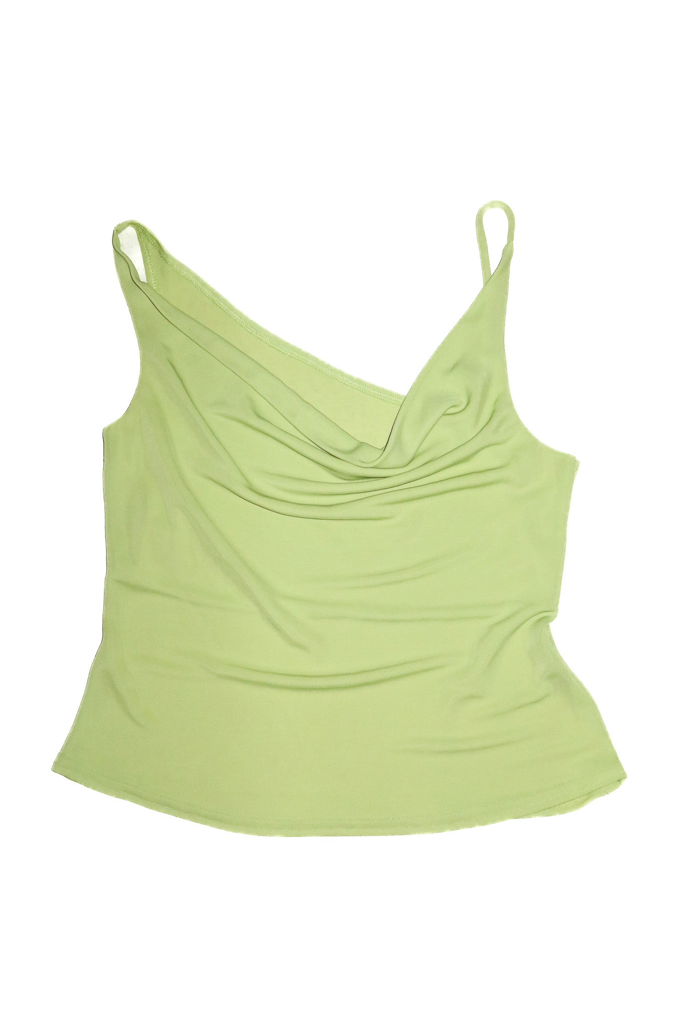 2000’s go cowl neck cami top lime.