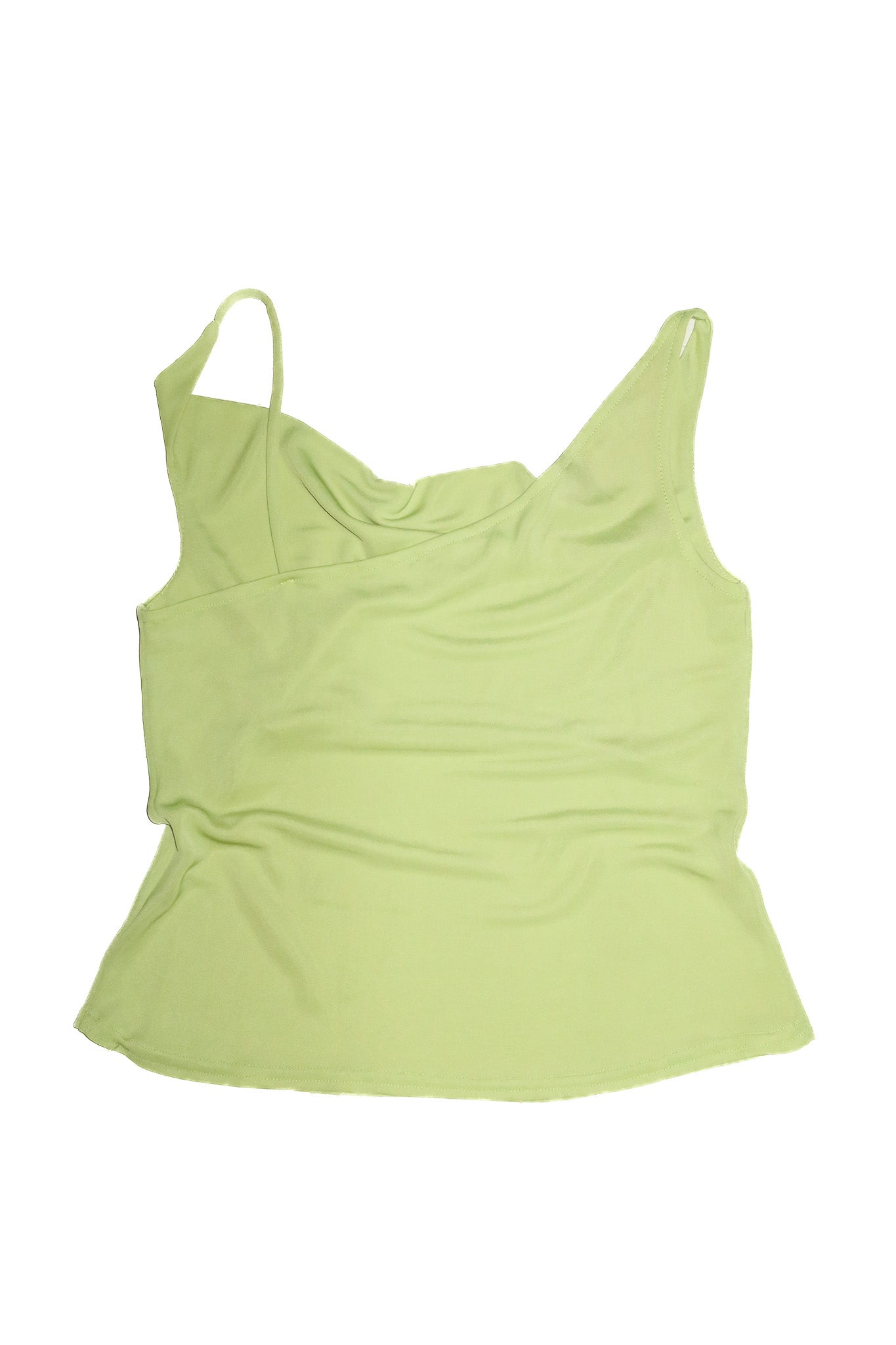 2000’s go cowl neck cami top lime.