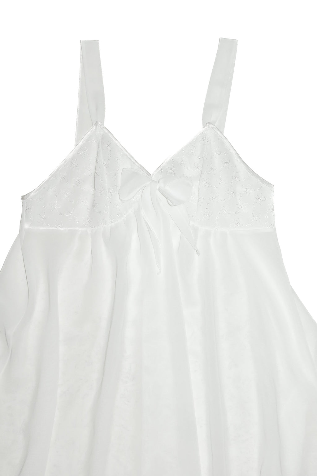 1990’s sussan lingerie chiffon babydoll top white.