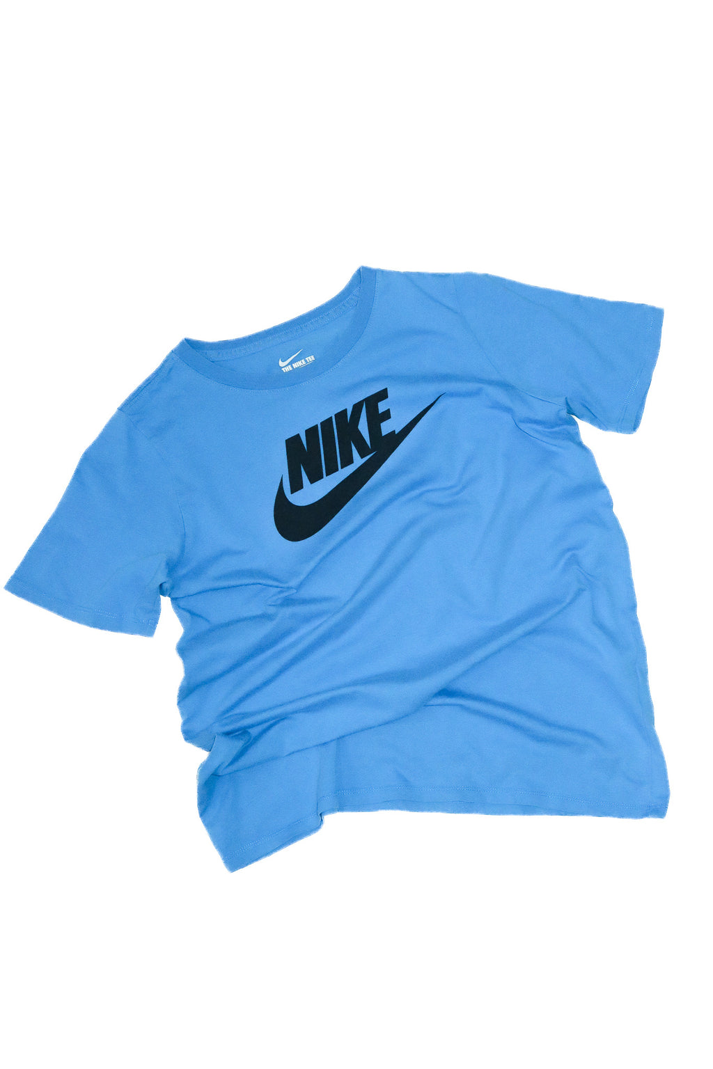 nike logo t-shirt blue.