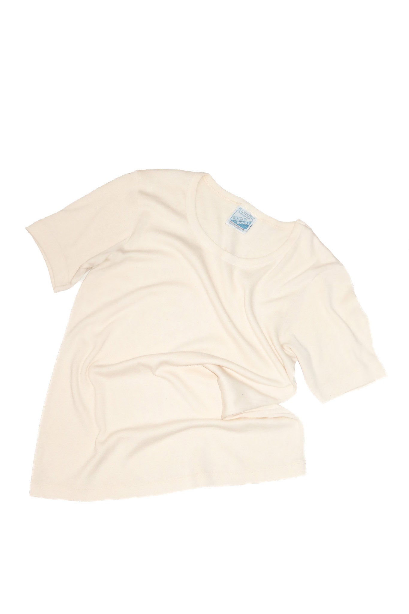 1990’s gotcha by bonds basics t-shirt cream.