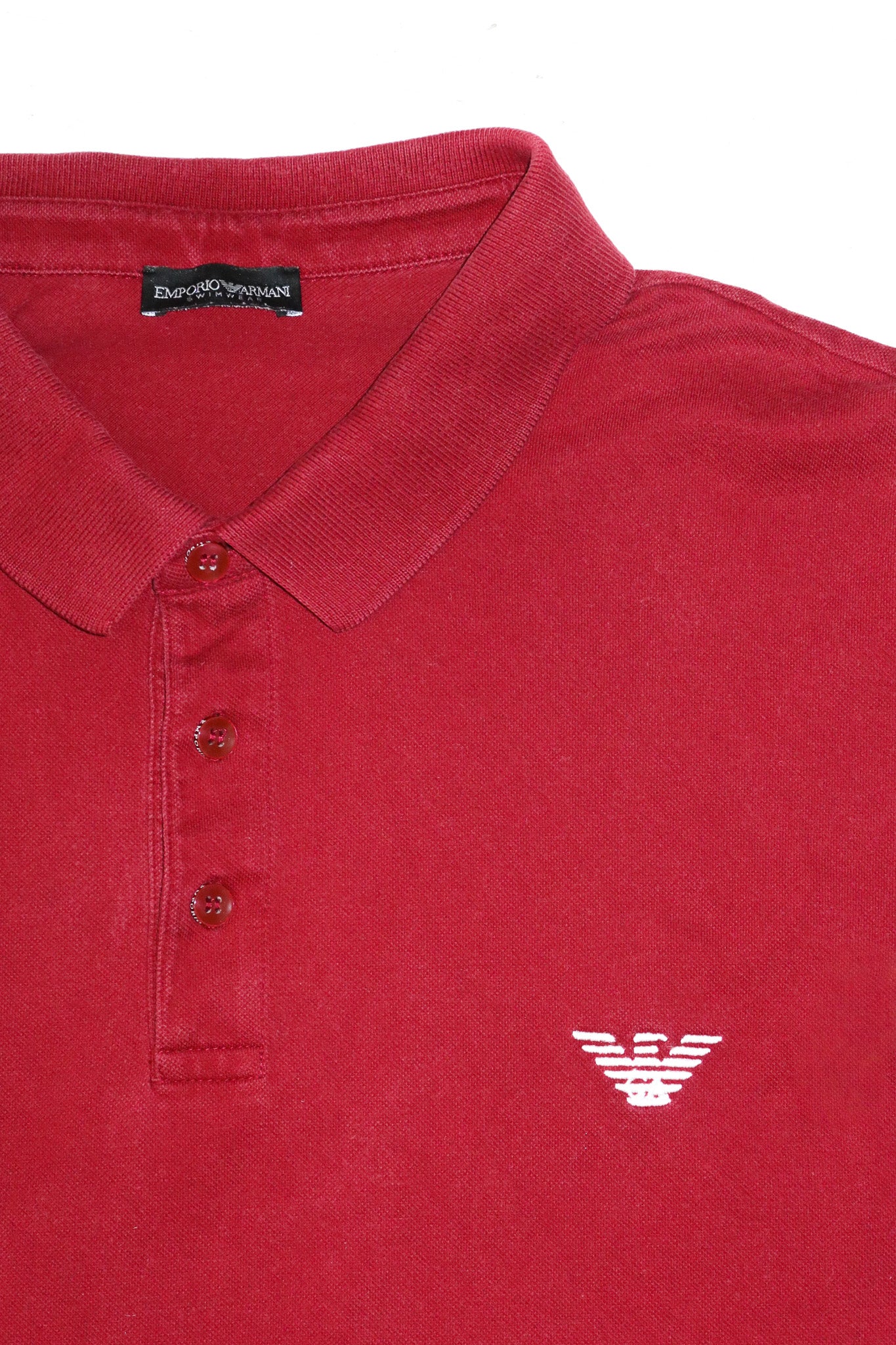 2010’s emporio armani polo shirt red.