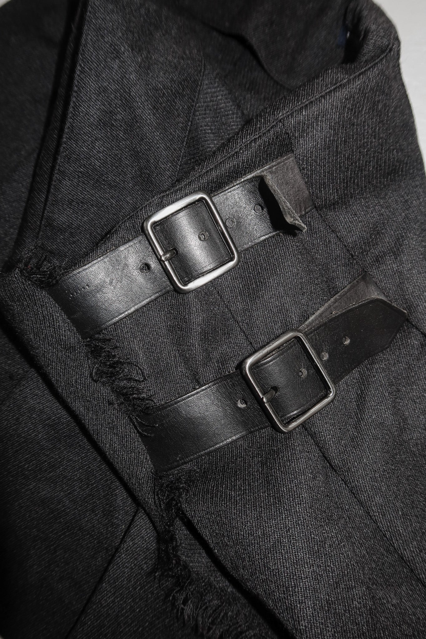 burberry london wool mini skirt dark grey.