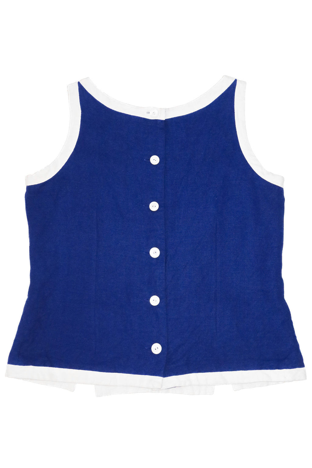 2000’s samantha linen blend tank top blue.