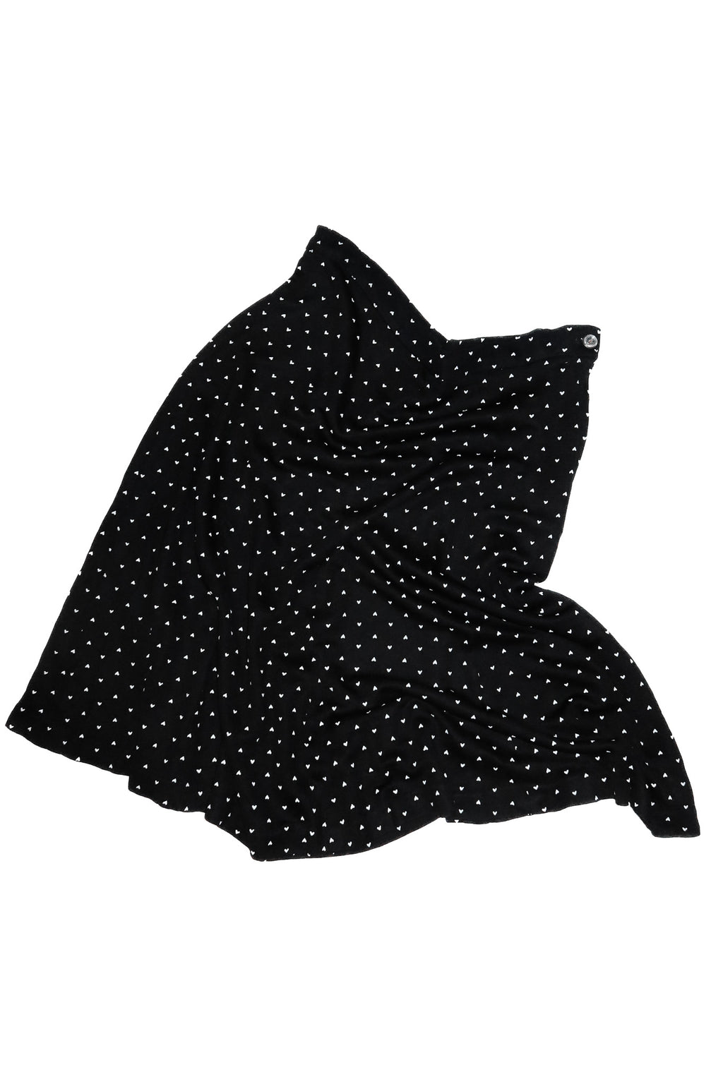 1950’s acetate micro heart skirt black.