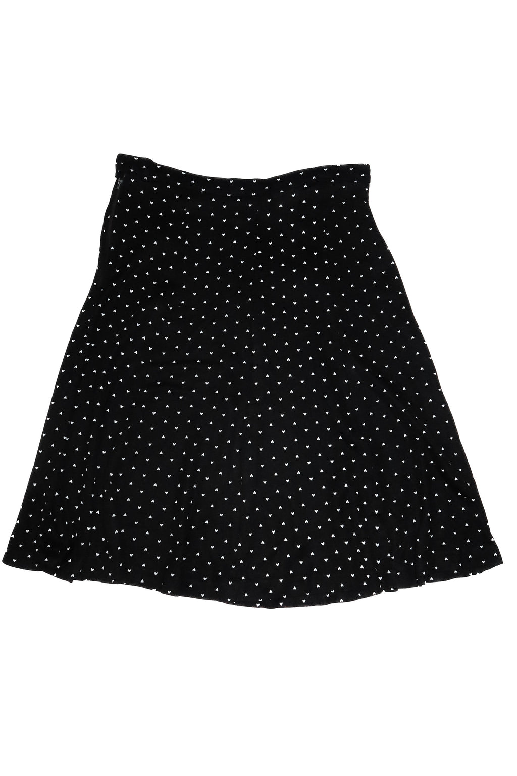 1950’s acetate micro heart skirt black.