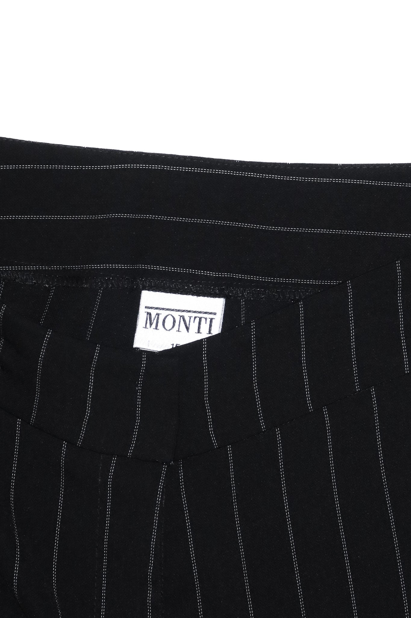 2000’s monti pinstripe trousers black.