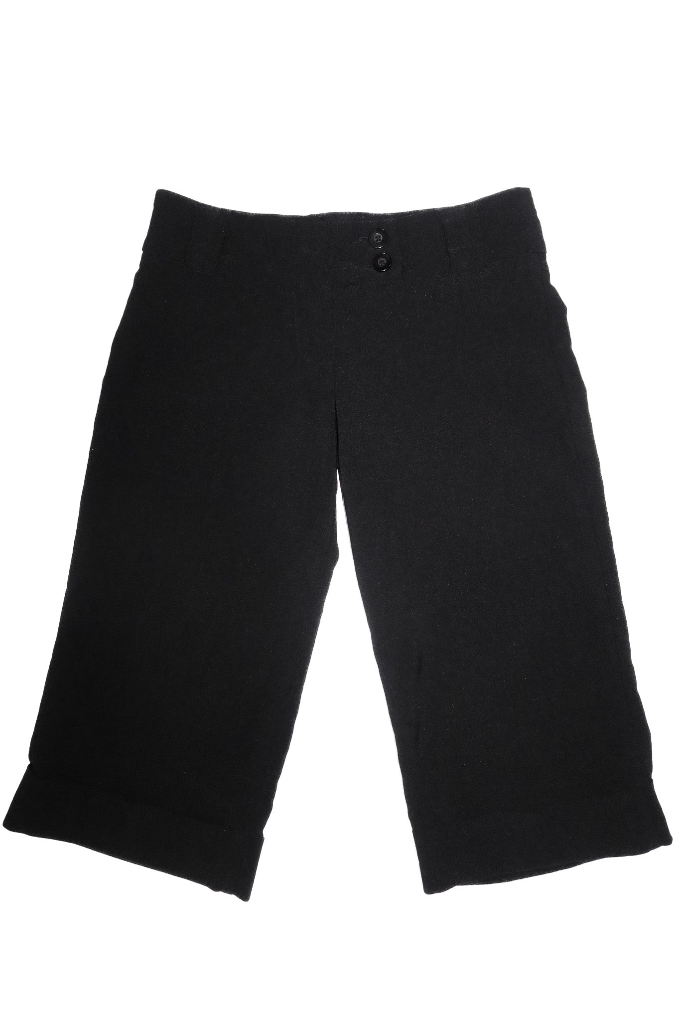 2000’s wet seal low-rise culottes black.