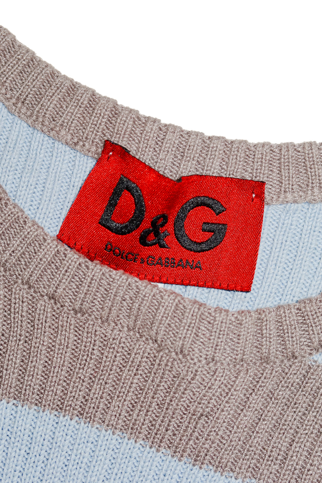 dolce & gabbana stripe knit tank blue/grey.