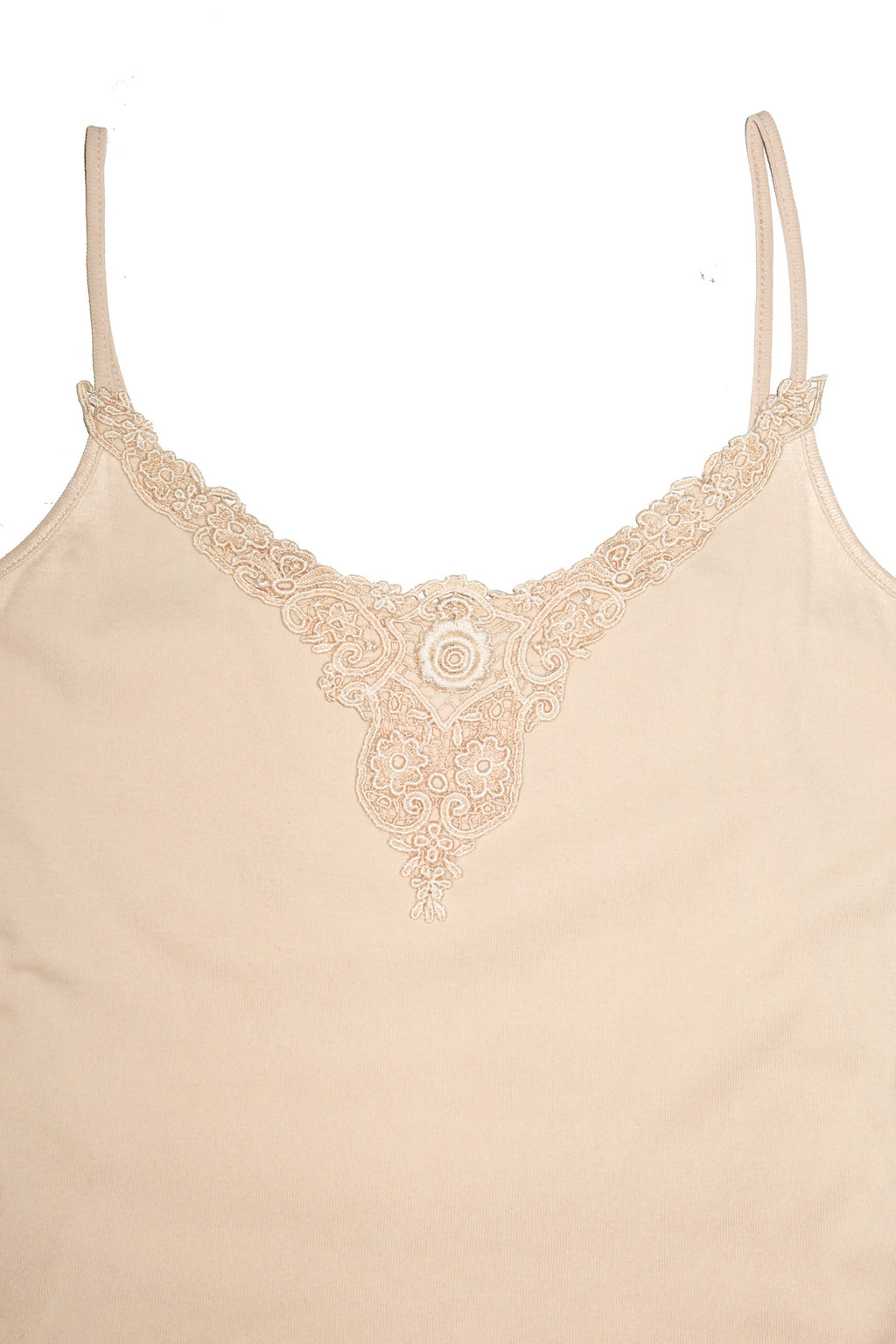 2000’s miss shop lace trim camisole beige.