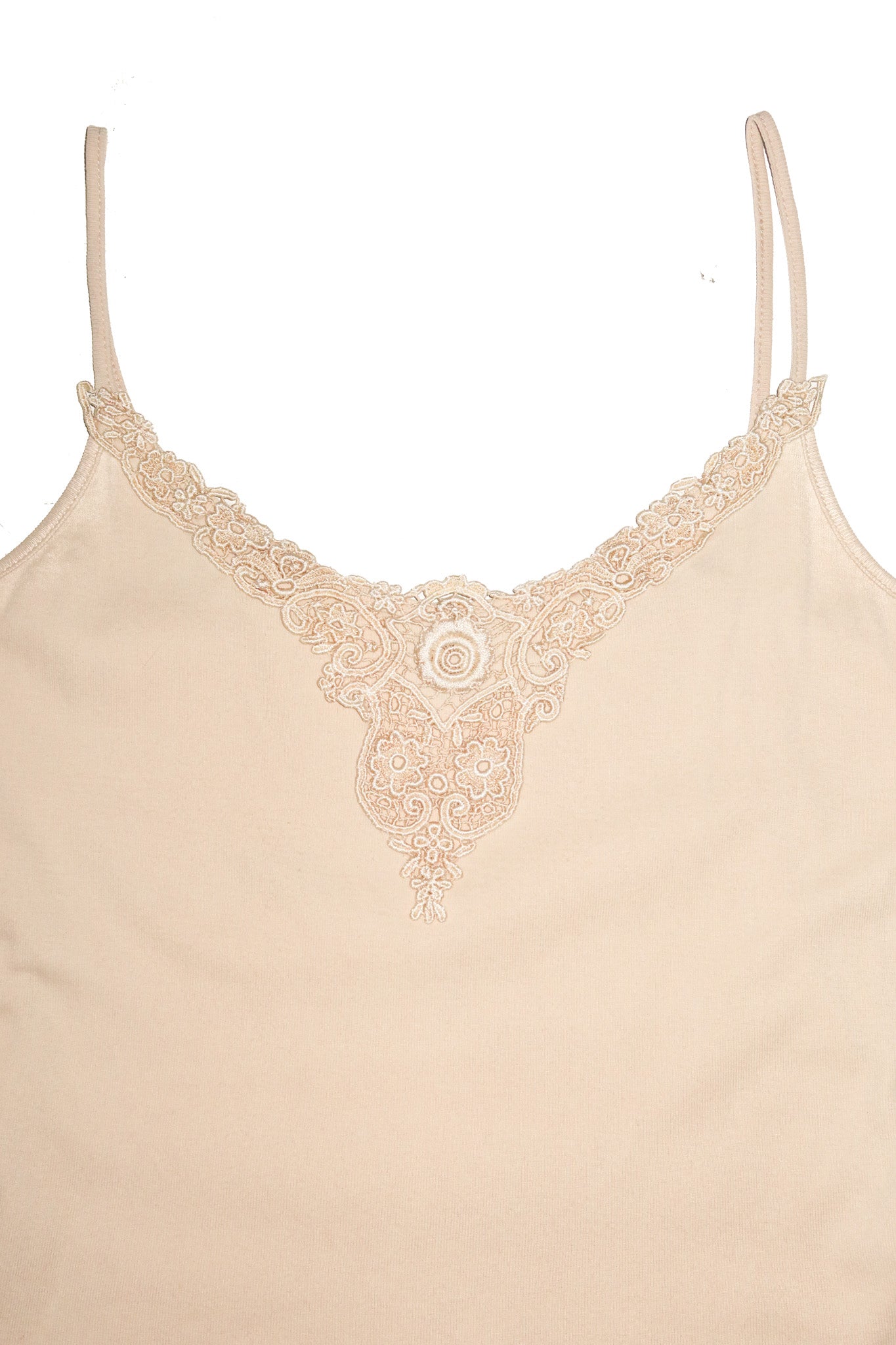 2000’s miss shop lace trim camisole beige.