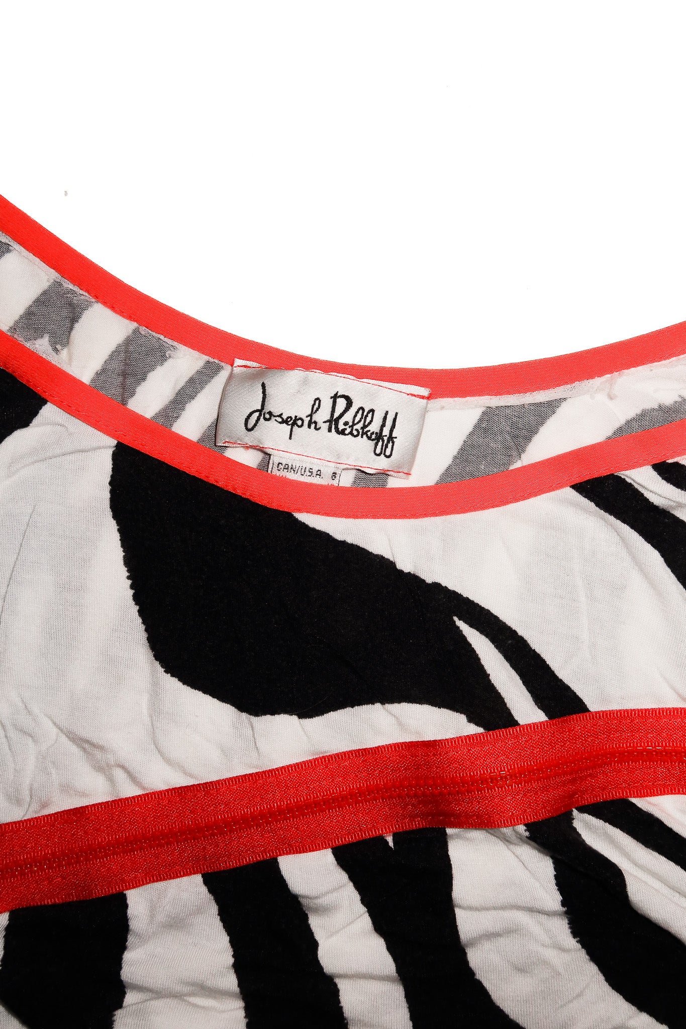 2000's joseph ribkoff zebra print zip top orange black.