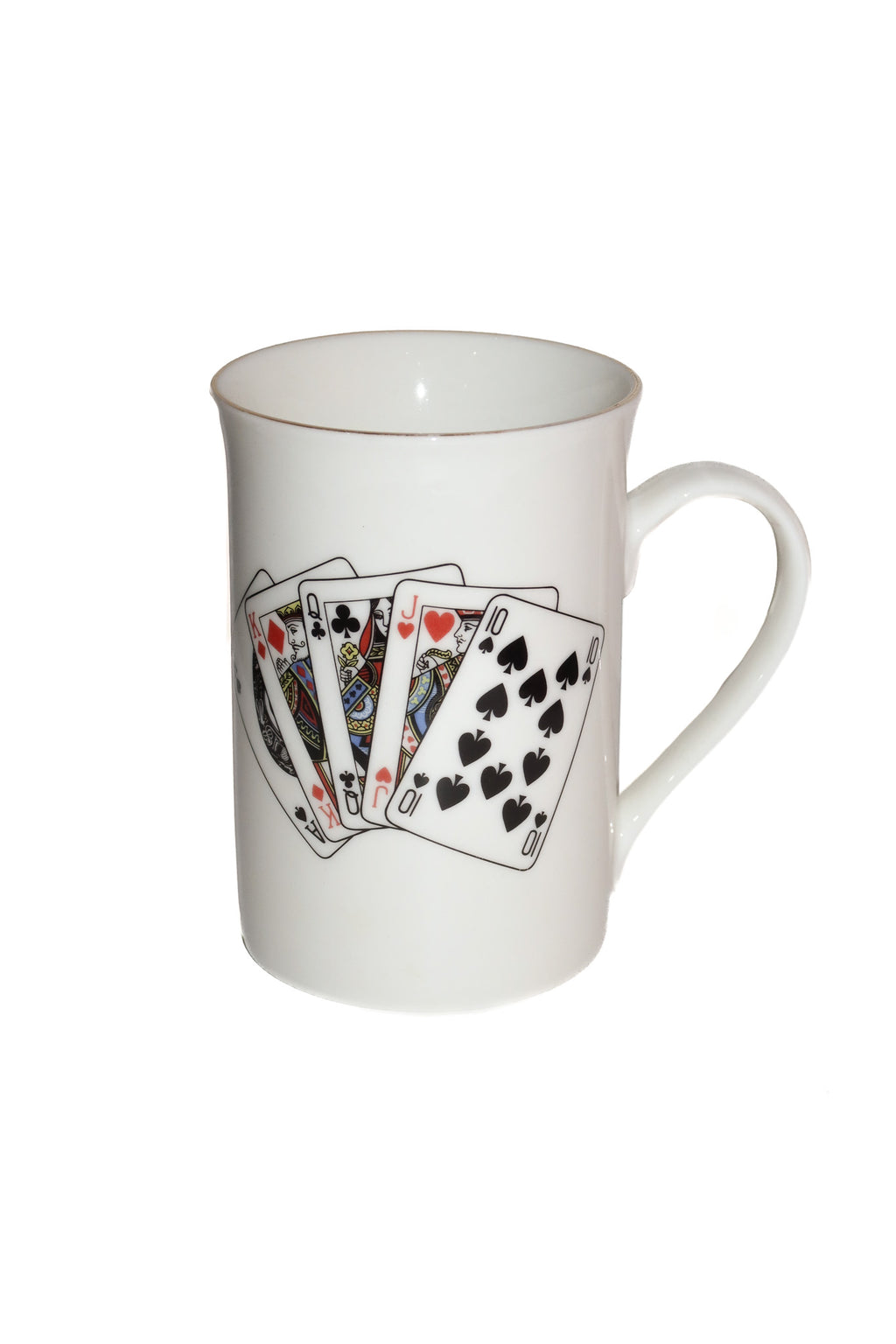 1990’s marly craft playing cards mug white.