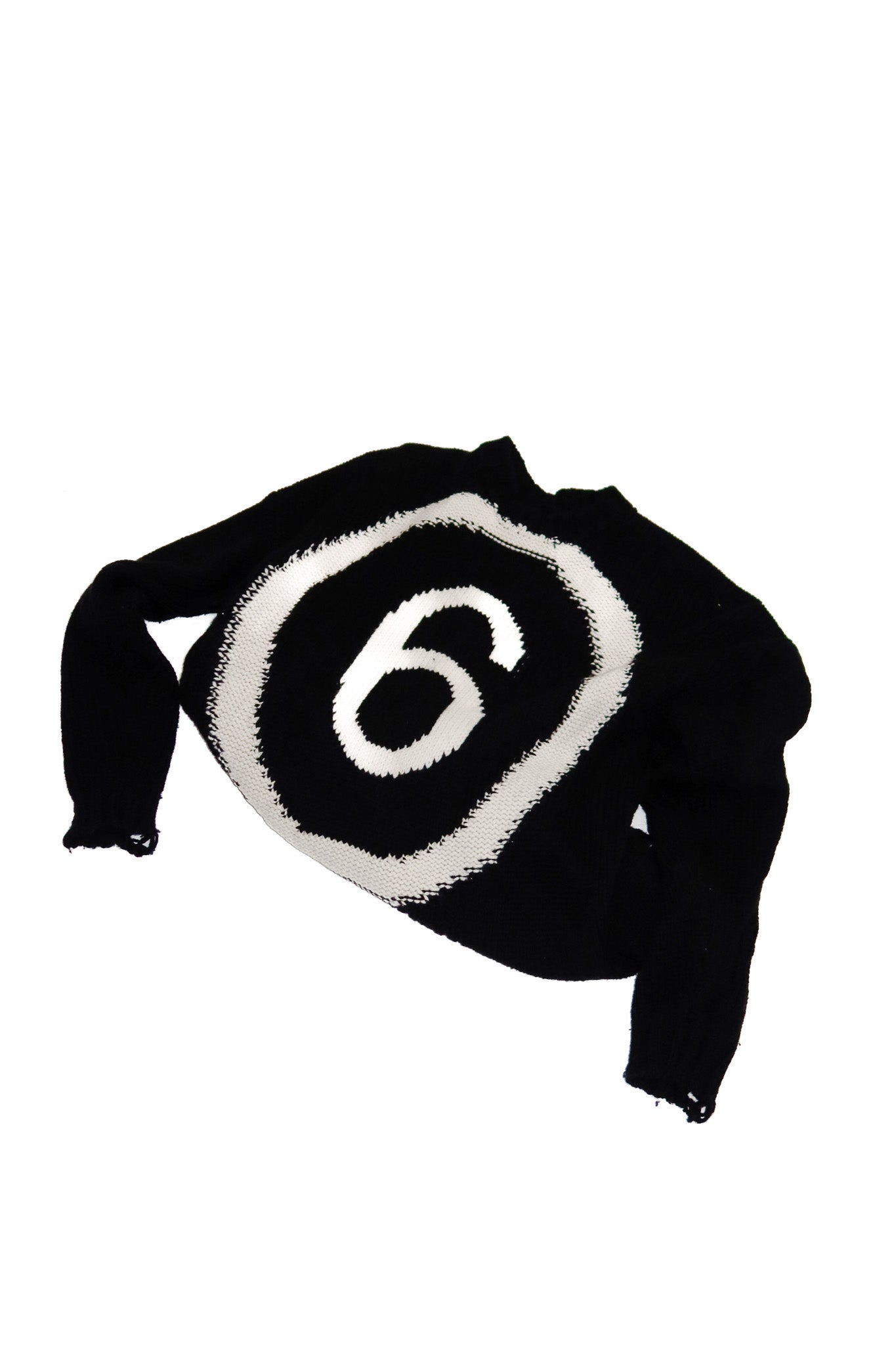 MM6 maison margiela wool blend jumper black.