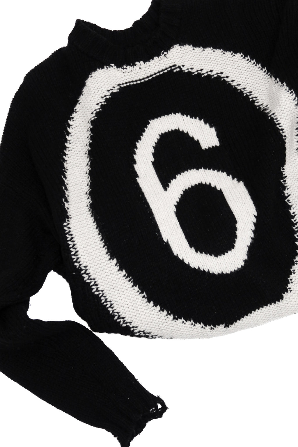 MM6 maison margiela wool blend jumper black.