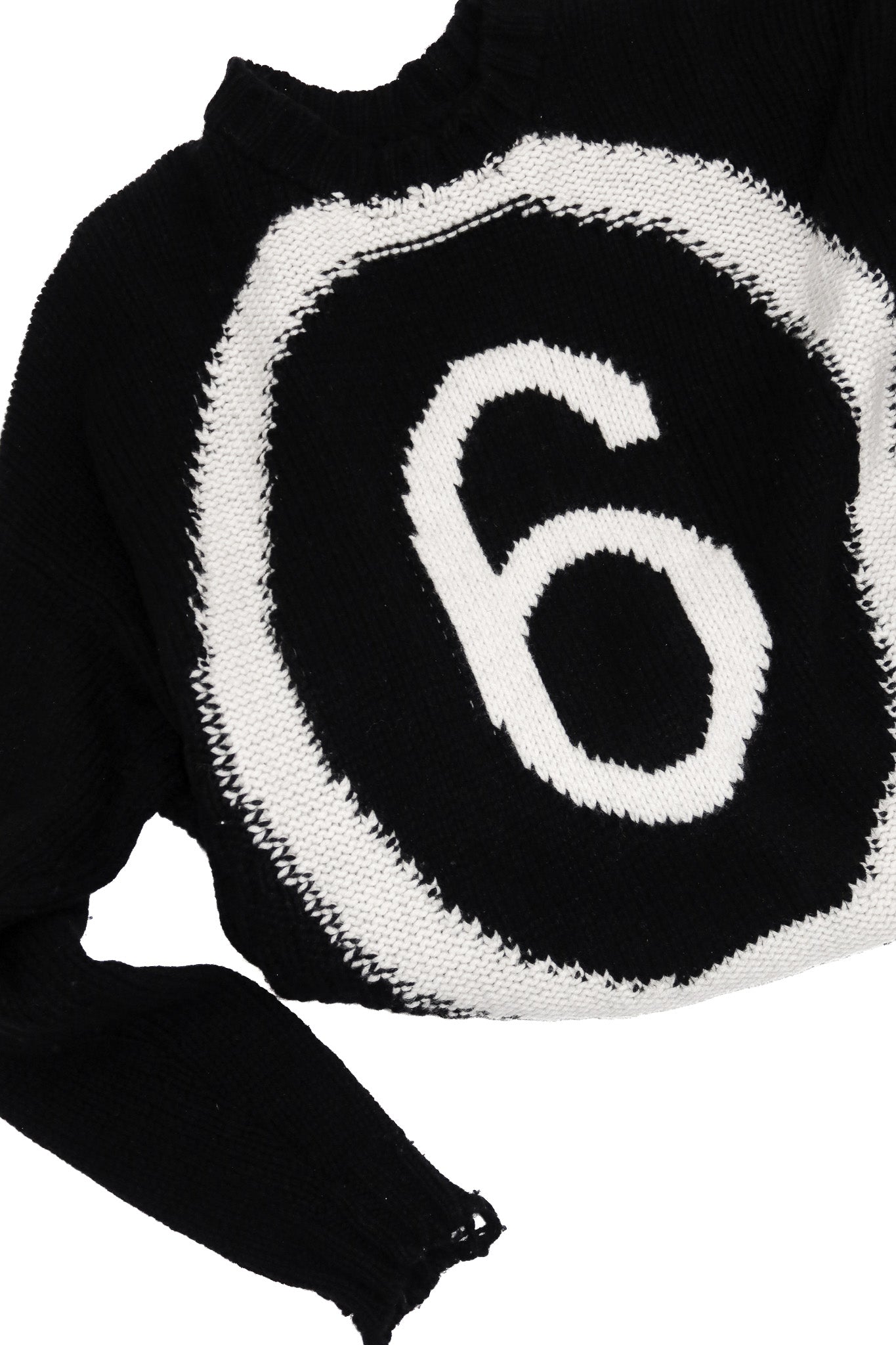 MM6 maison margiela wool blend jumper black.