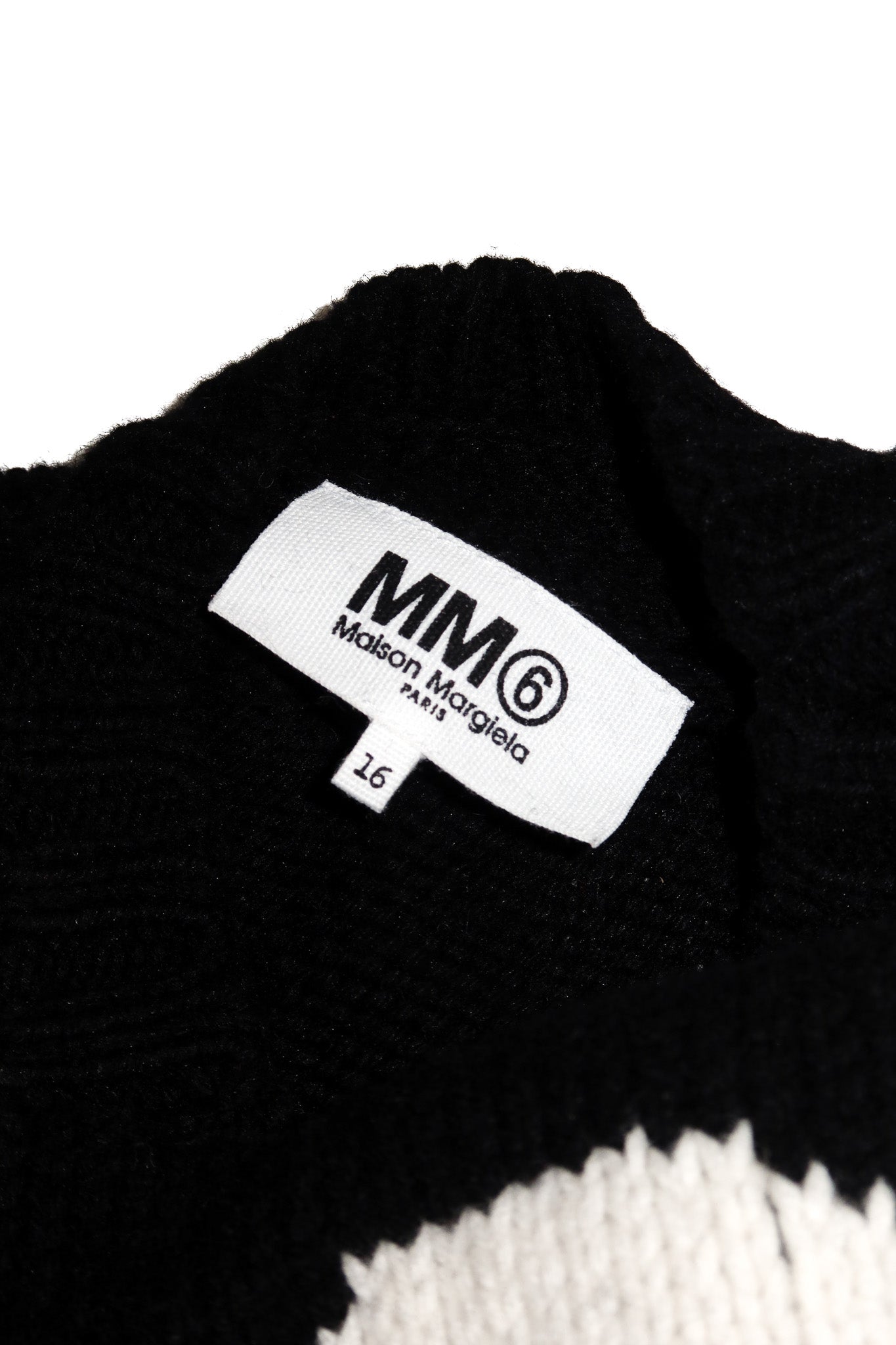 MM6 maison margiela wool blend jumper black.