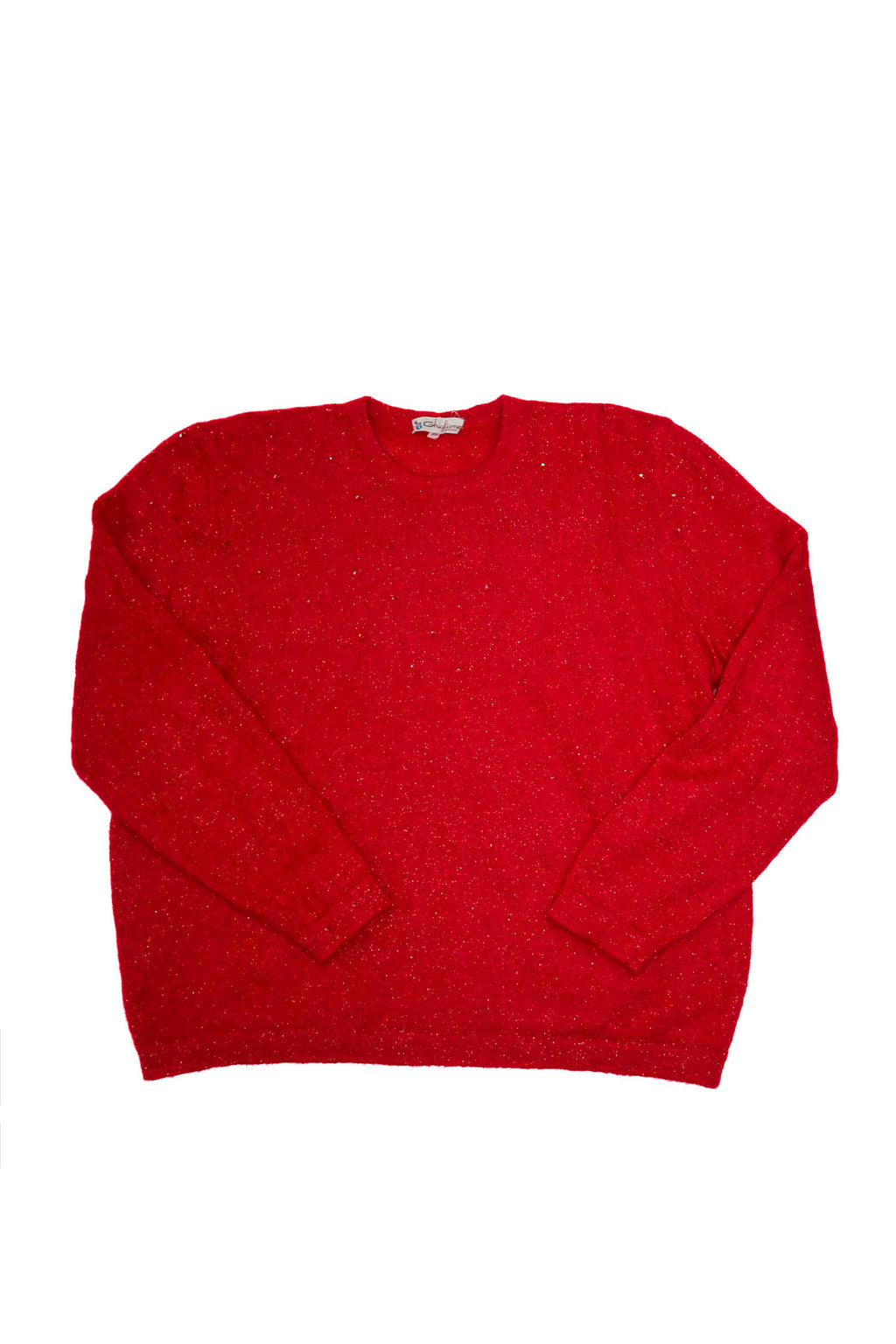 1980’s ghiglione genova mohair knit sweater red.