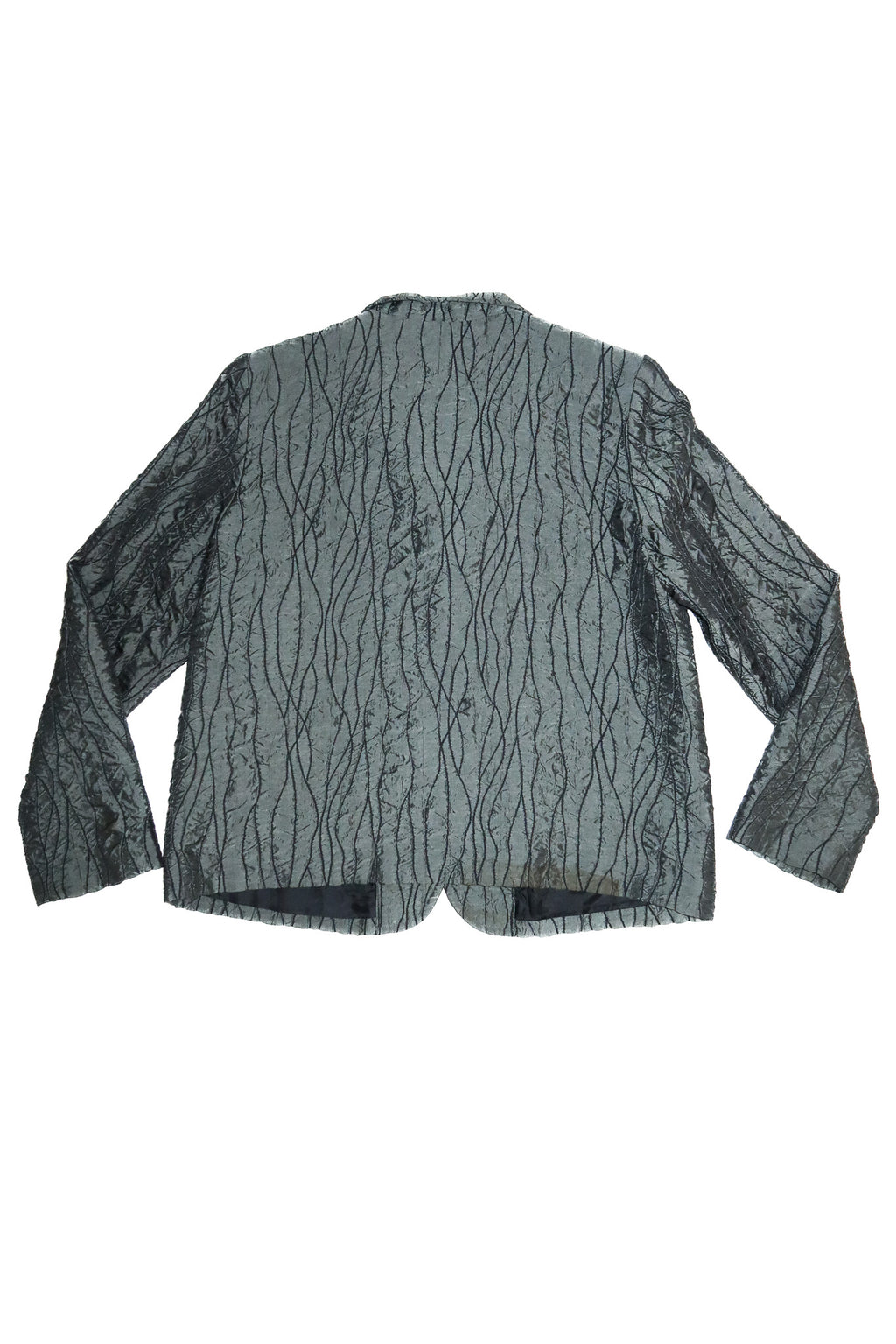 1990’s lucia darling textured blazer charcoal.