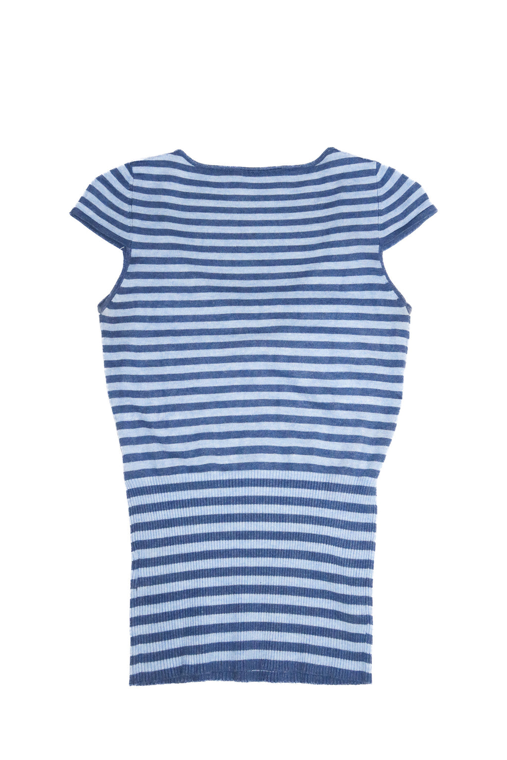 2000’s impulse striped ring detail top blue.