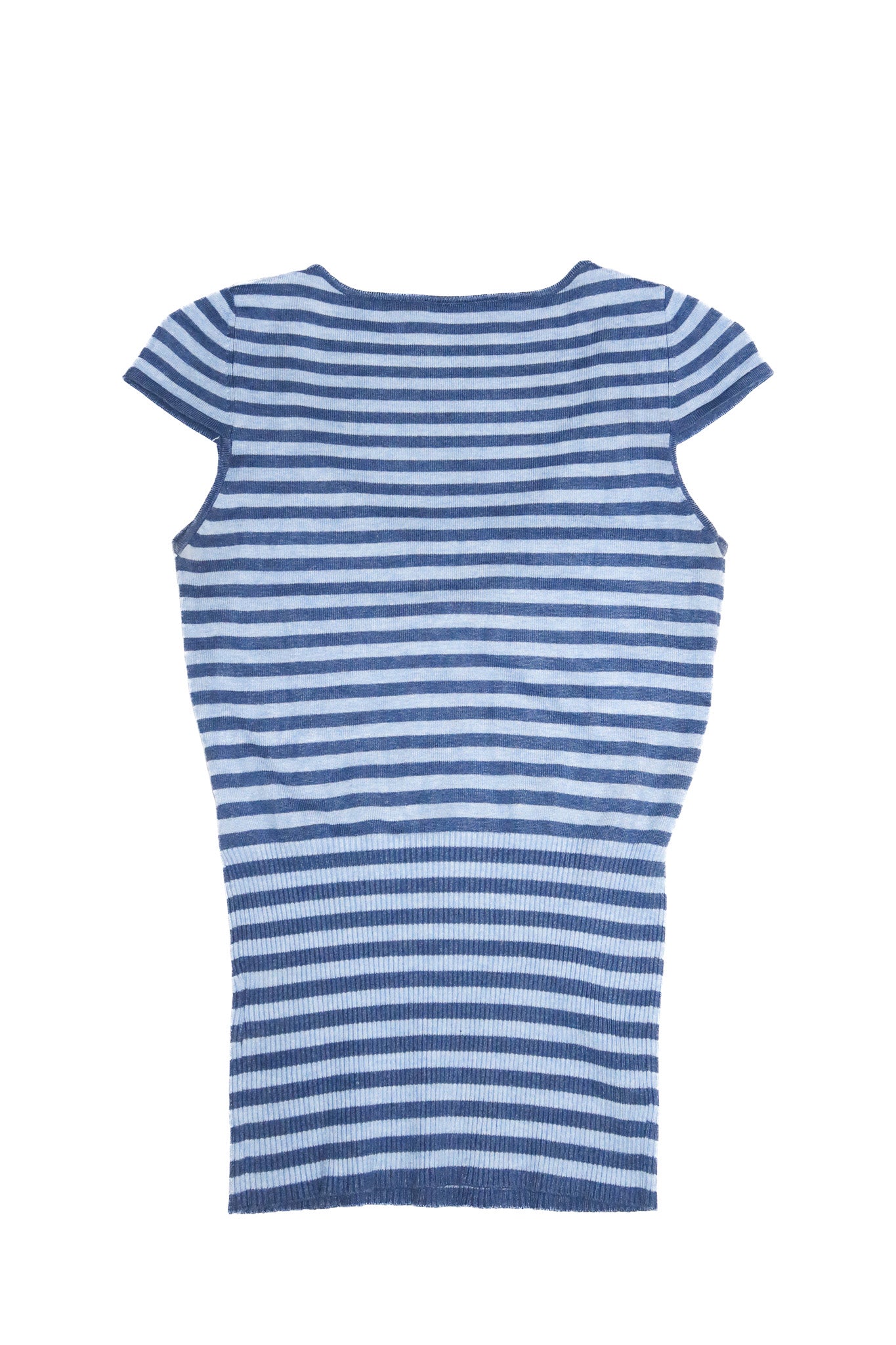 2000’s impulse striped ring detail top blue.