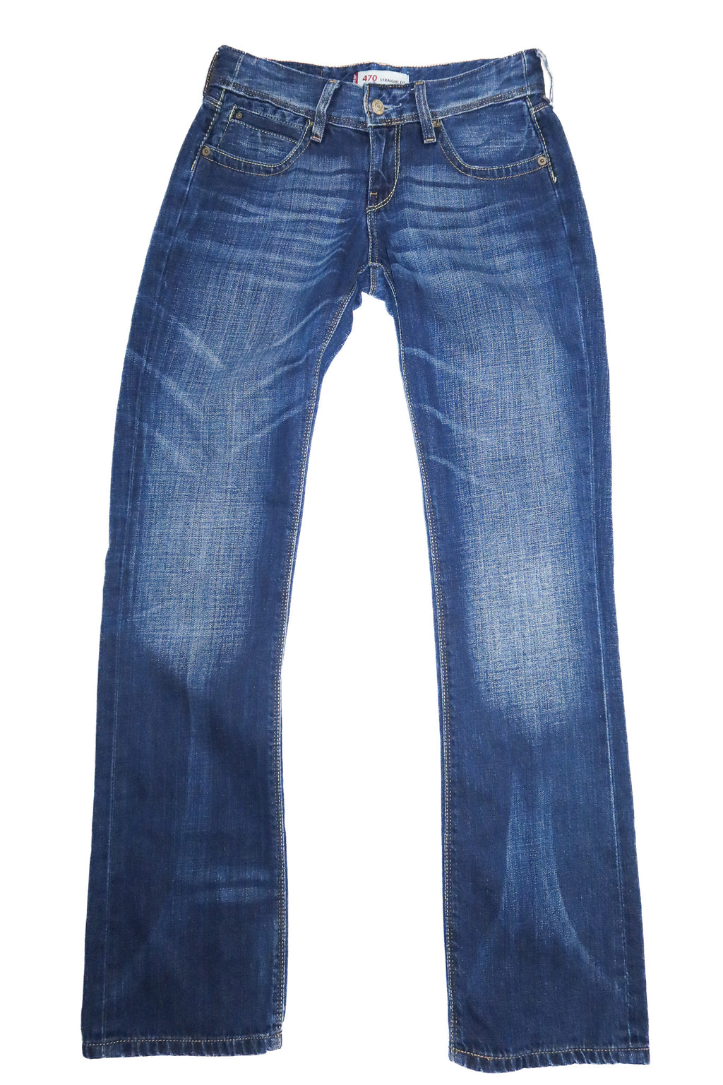 2000’s levi’s 470 straight fit jeans blue.