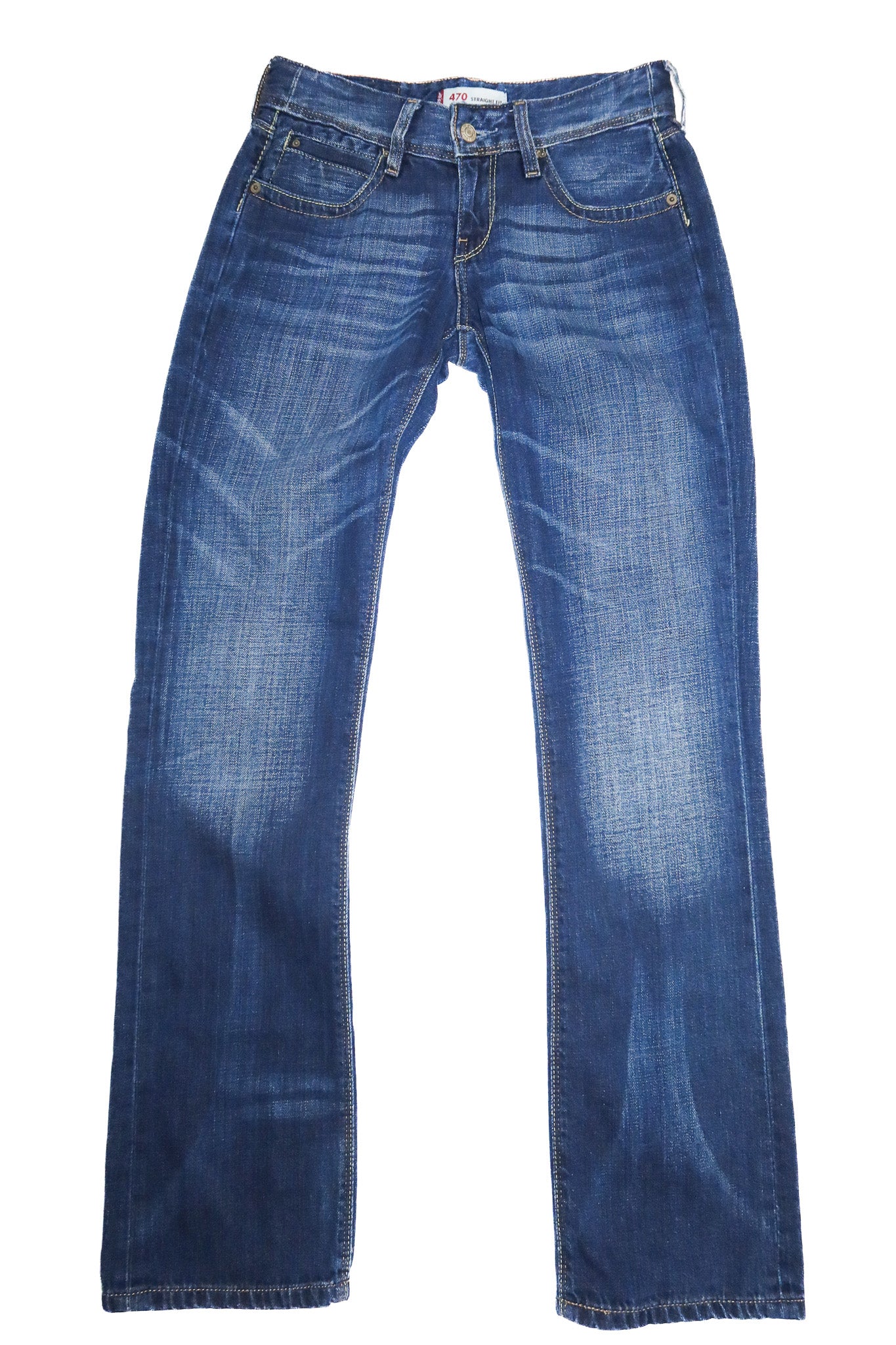 2000’s levi’s 470 straight fit jeans blue.