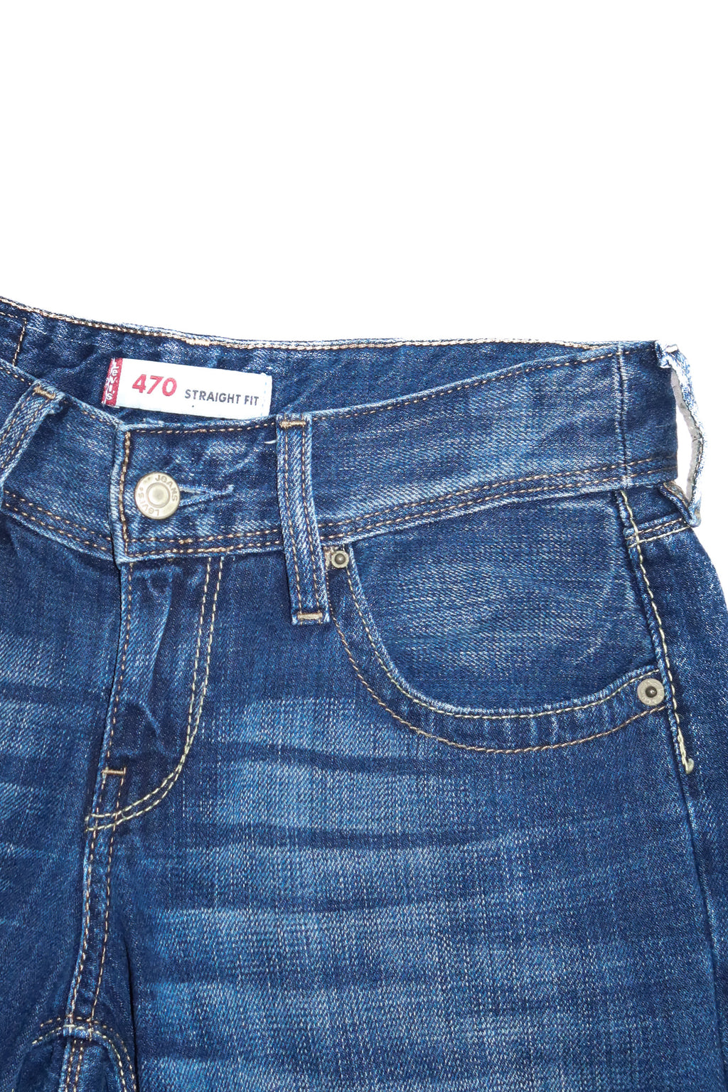 2000’s levi’s 470 straight fit jeans blue.