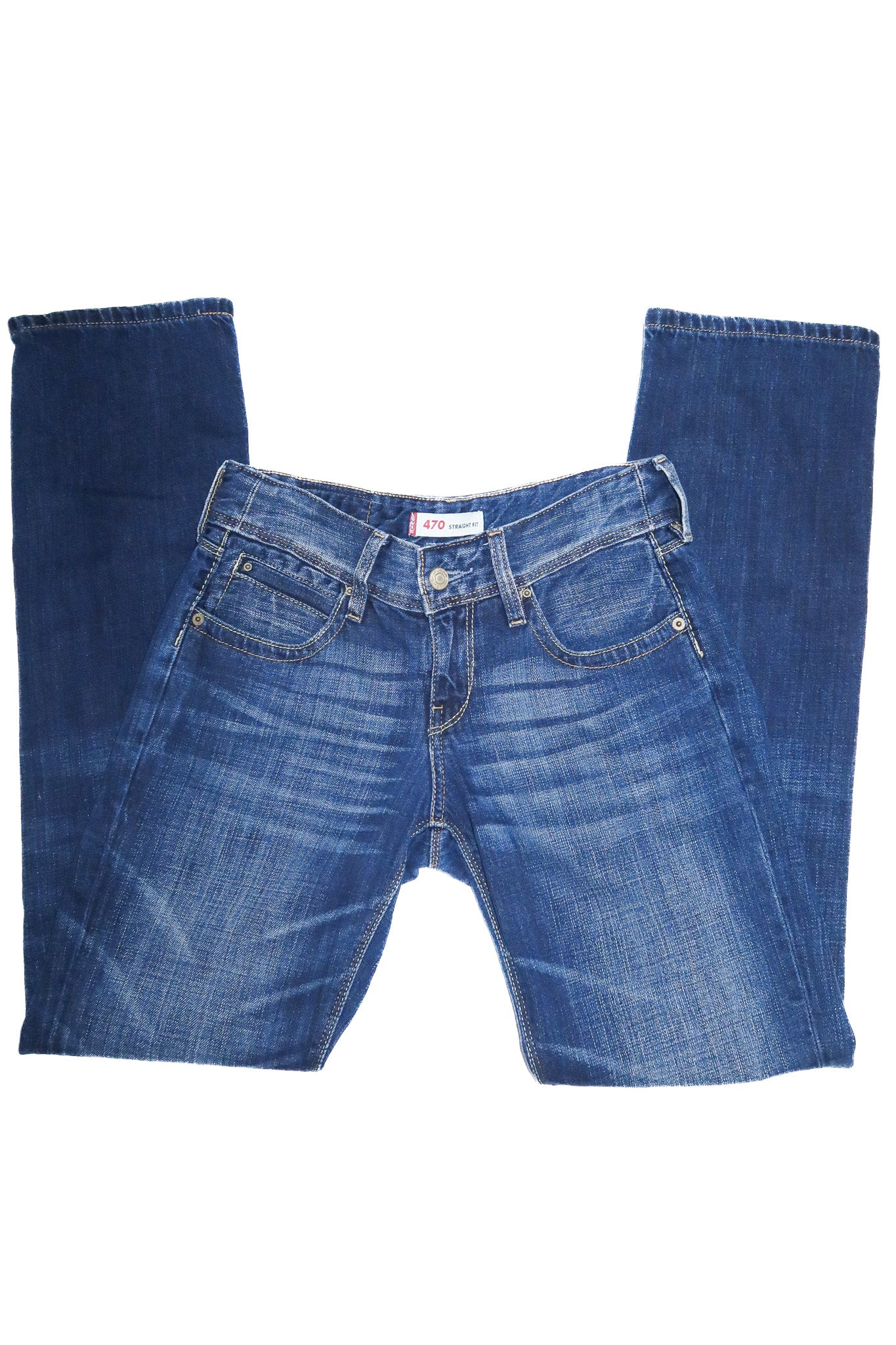 2000’s levi’s 470 straight fit jeans blue.