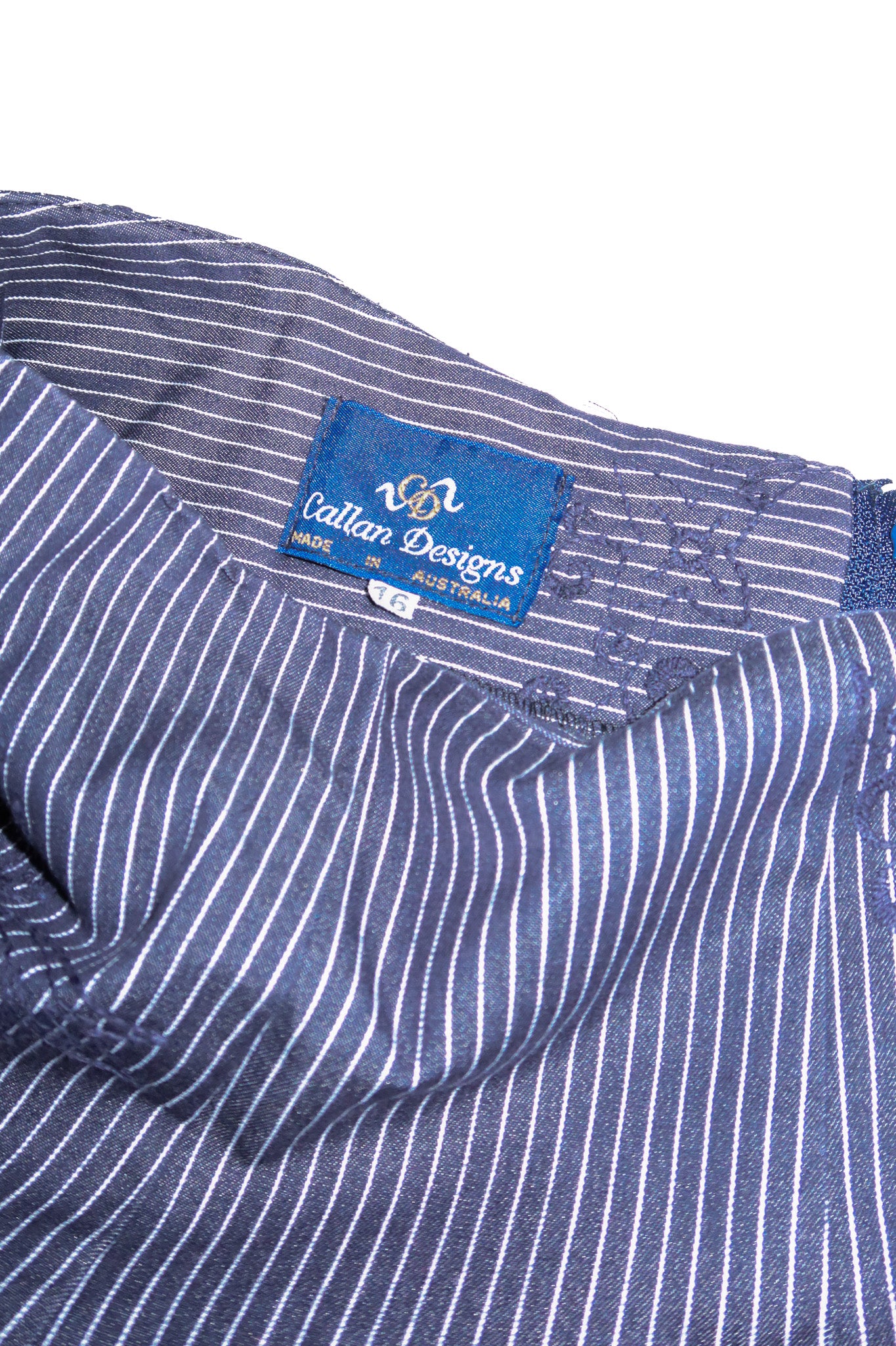1990’s callan designs pinstripe floral midi skirt navy.