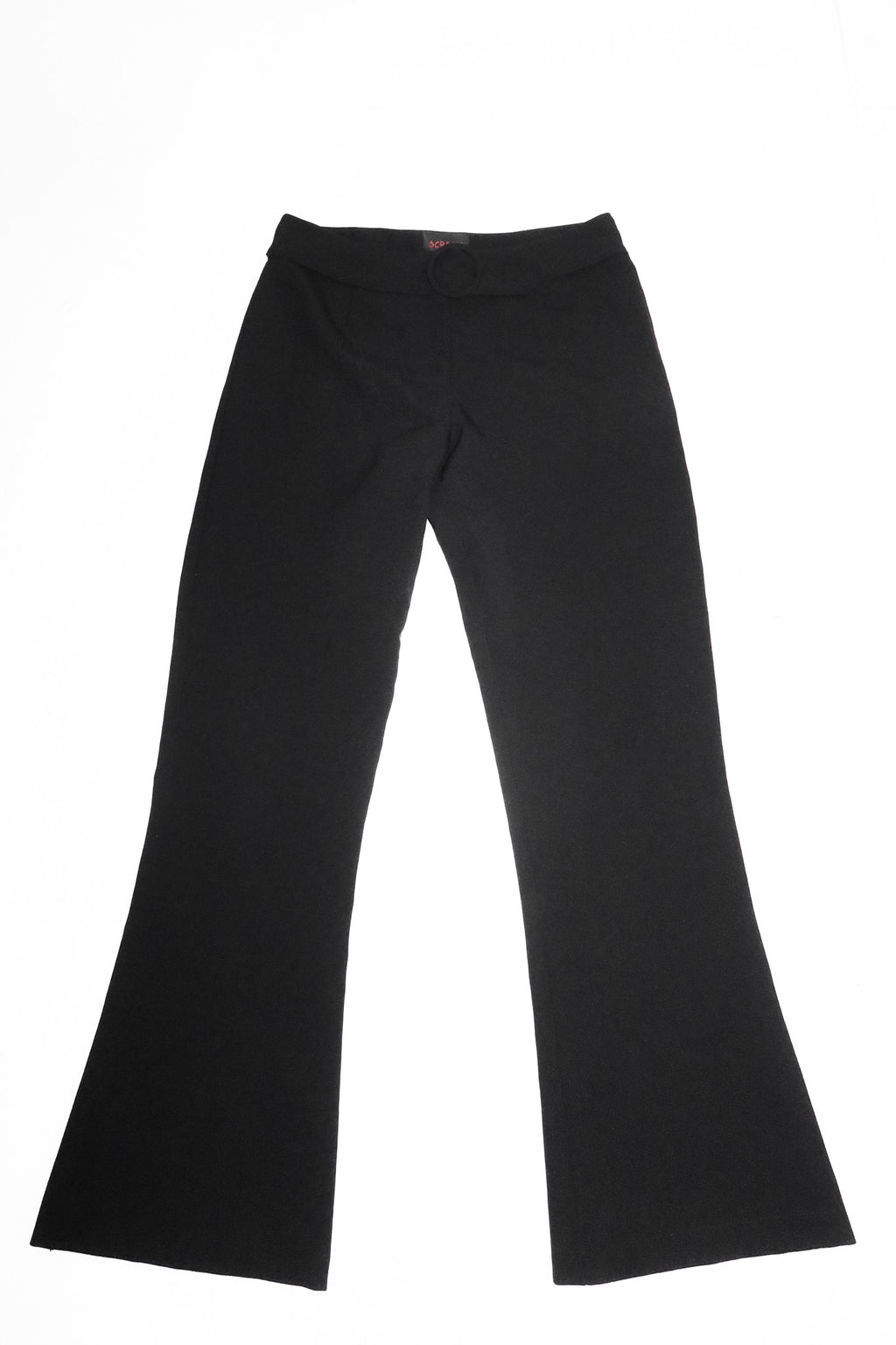 2000’s scream australia flared belted pants black.
