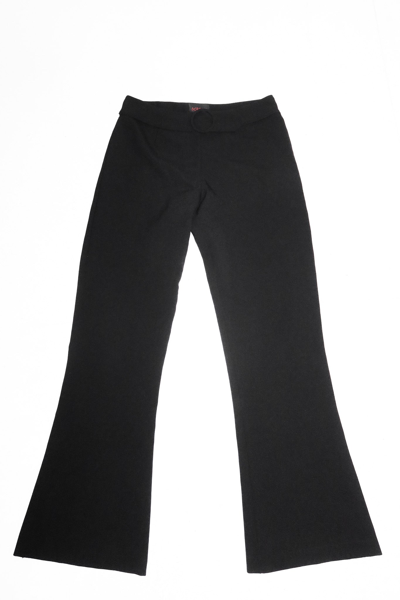 2000’s scream australia flared belted pants black.